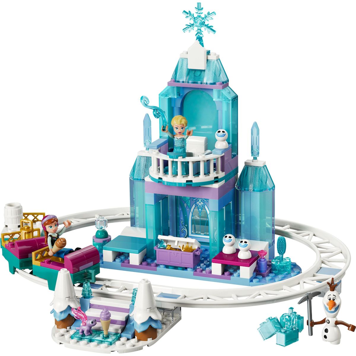 LEGO Disney 43281 - La chateau de glace et la piste enneigé d'Elsa