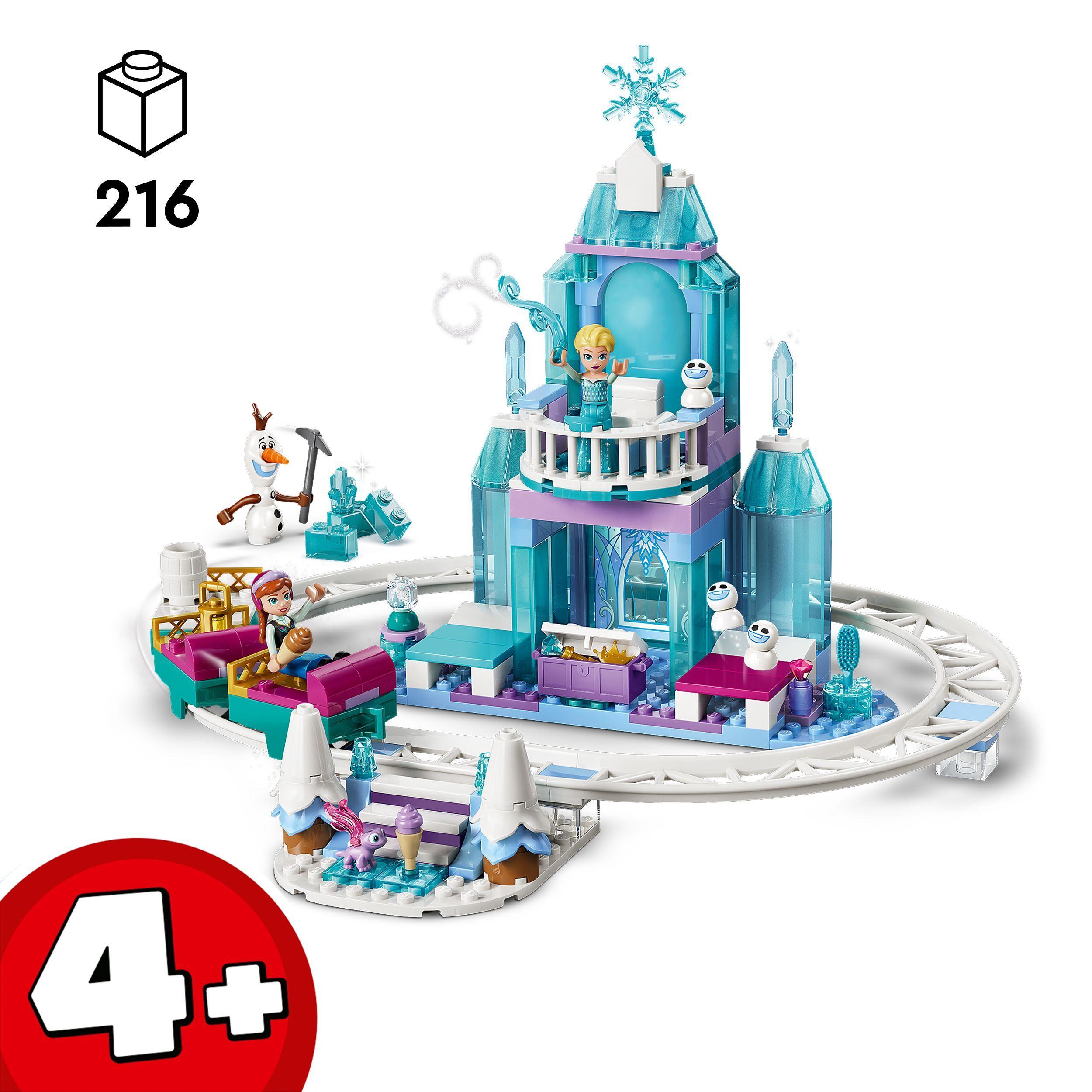 Voir la diapositive 3 : LEGO Disney 43281 - La chateau de glace et la piste enneigé d'Elsa