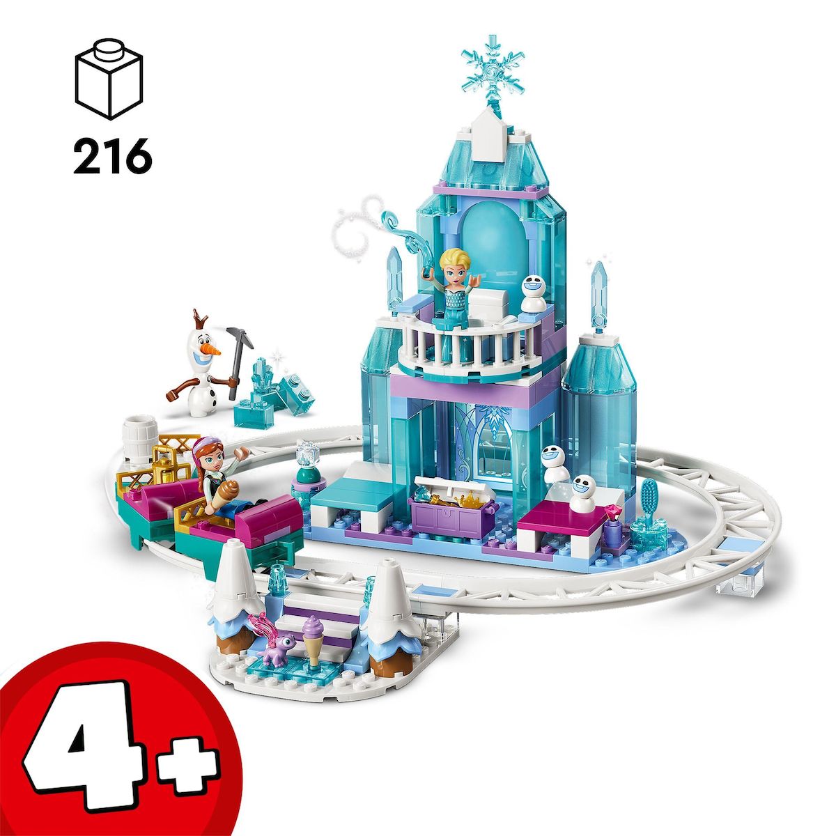 LEGO Disney 43281 - La chateau de glace et la piste enneigé d'Elsa