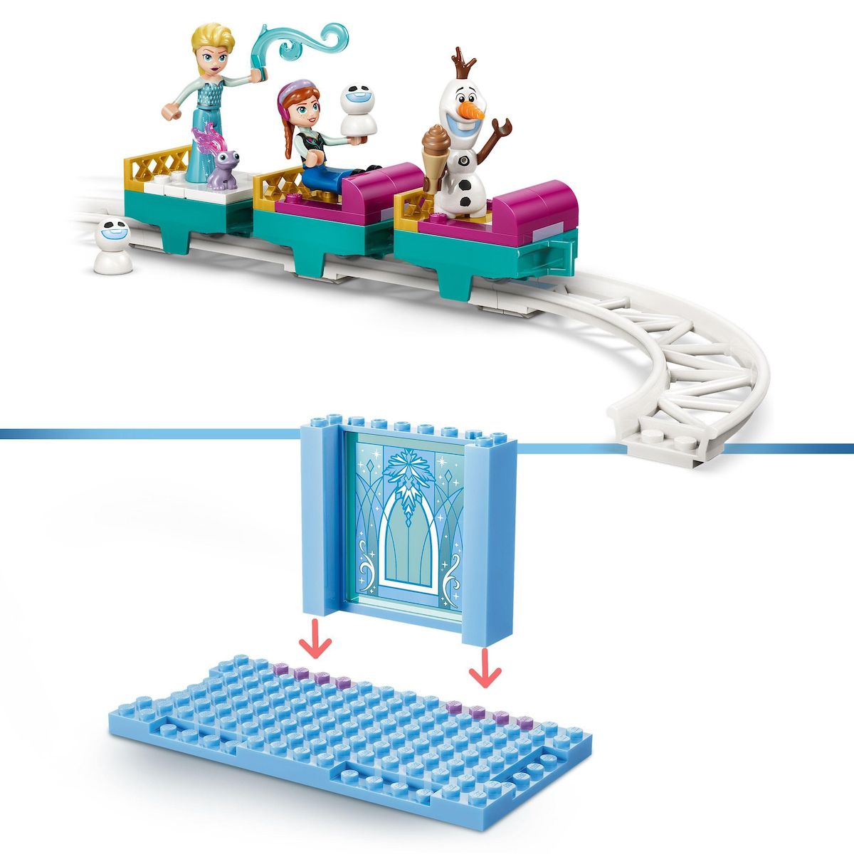 LEGO Disney 43281 - La chateau de glace et la piste enneigé d'Elsa