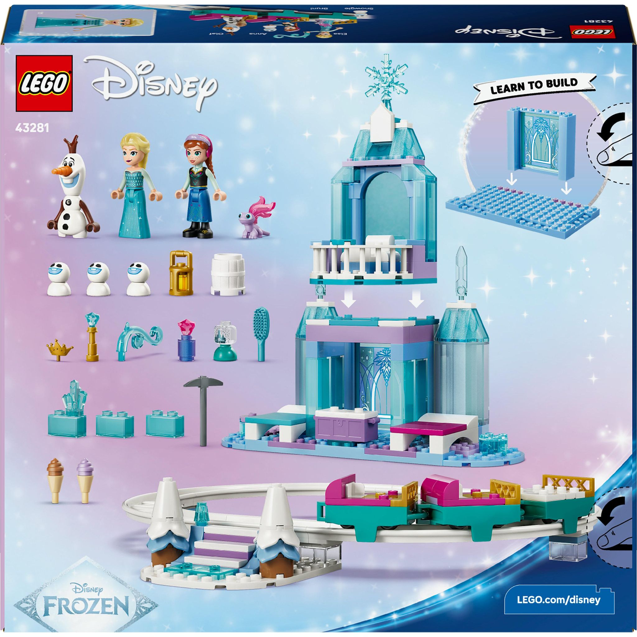 Voir la diapositive 6 : LEGO Disney 43281 - La chateau de glace et la piste enneigé d'Elsa