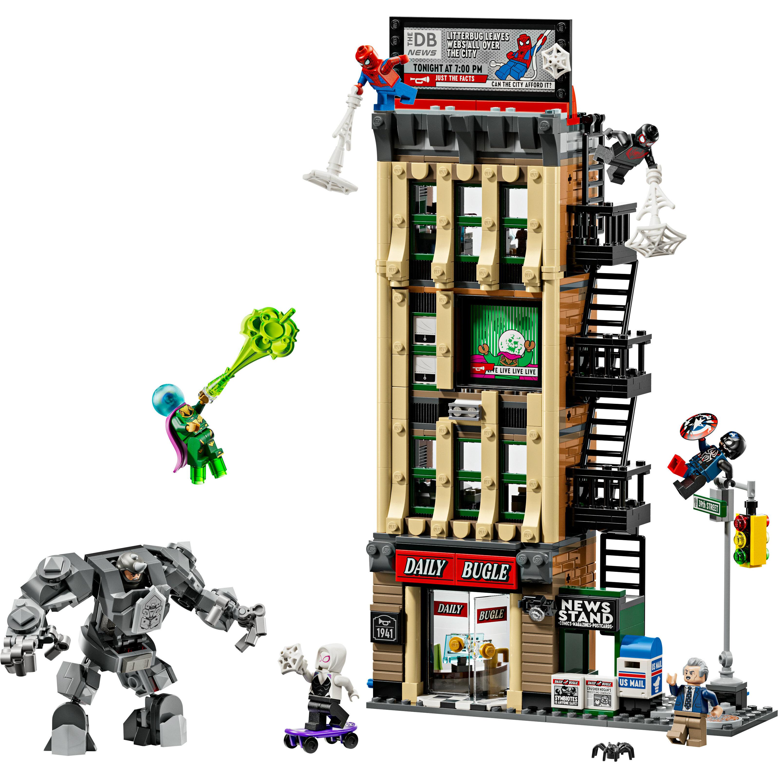 Voir la diapositive 2 : LEGO Marvel 76342 - Spider-Man contre Mystério : Le Daily bugle