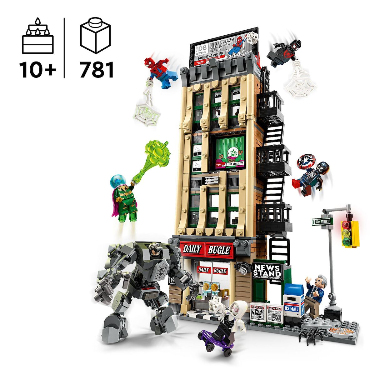 LEGO Marvel 76342 - Spider-Man contre Mystério : Le Daily bugle