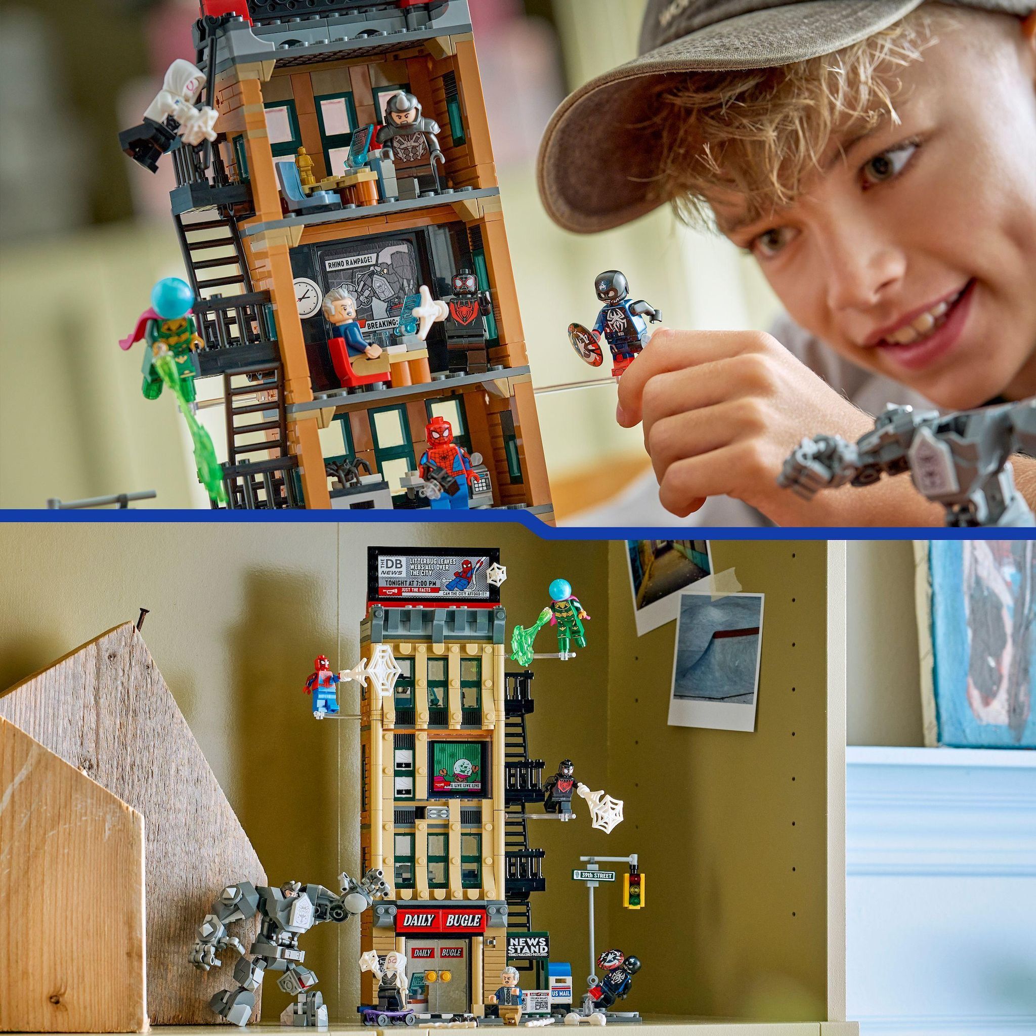 Voir la diapositive 6 : LEGO Marvel 76342 - Spider-Man contre Mystério : Le Daily bugle