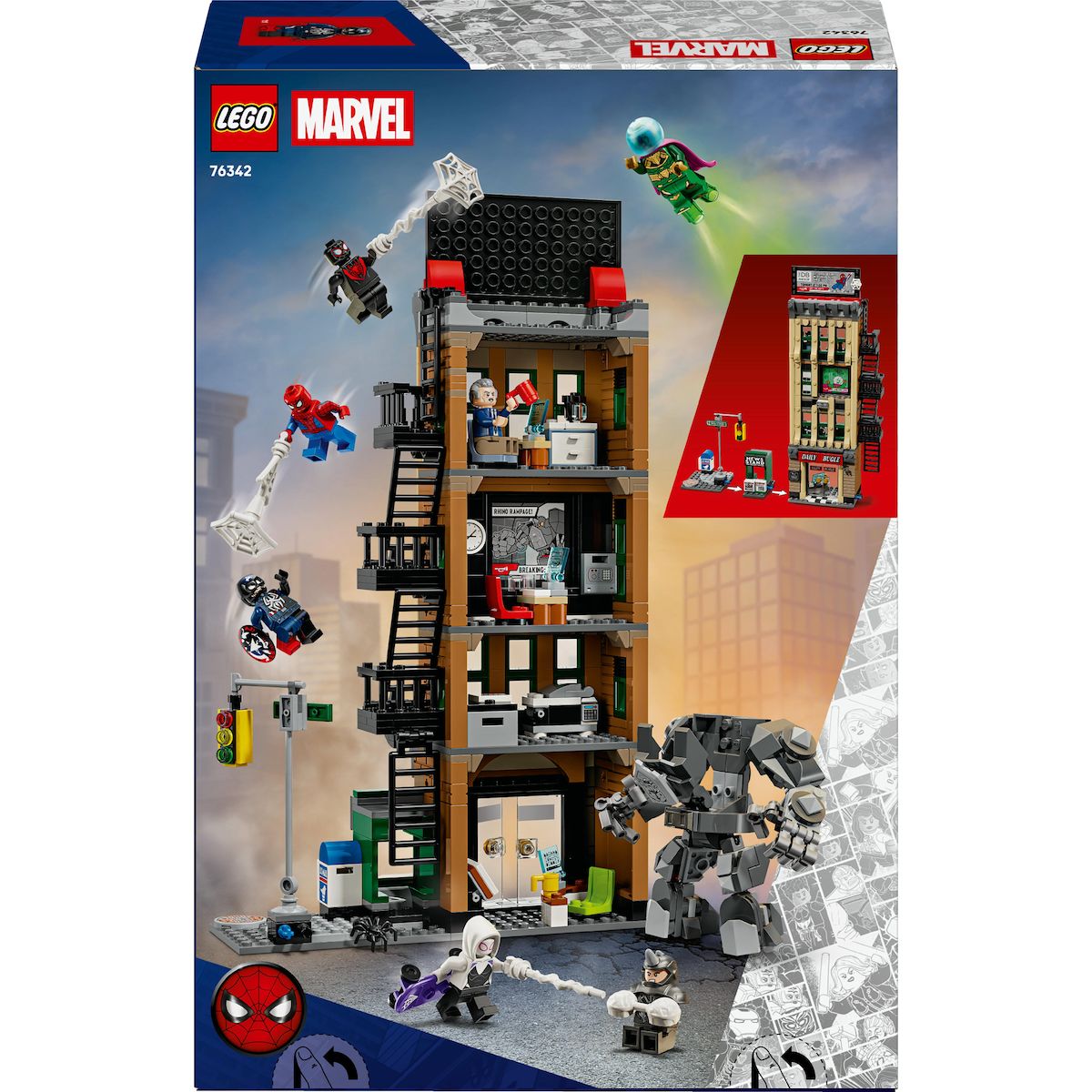 LEGO Marvel 76342 - Spider-Man contre Mystério : Le Daily bugle
