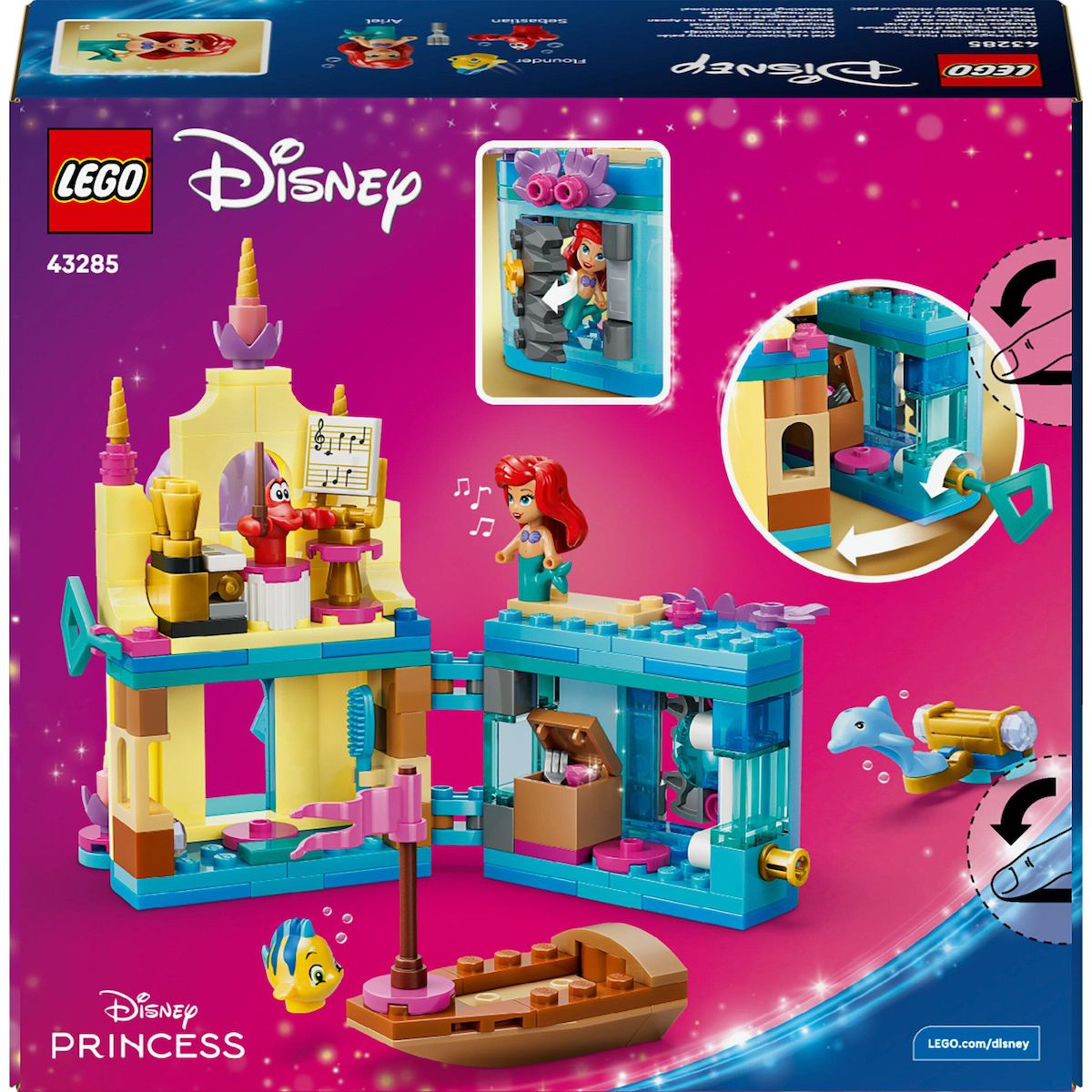 LEGO Disney 43285 - Le Palais Magique d’Ariel Miniature