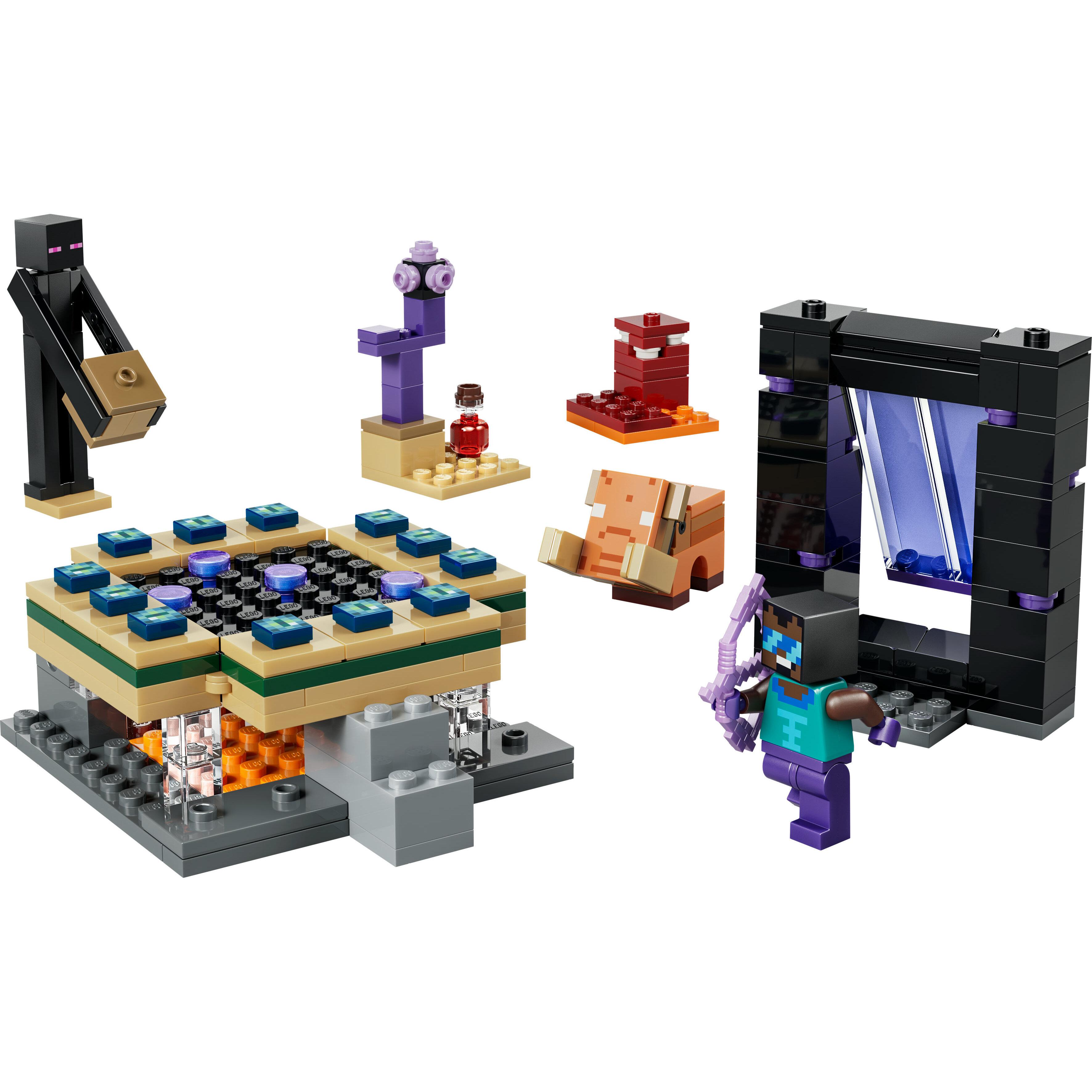 Voir la diapositive 2 : LEGO Minecraft 21584 Voyage à Travers les Portails du Nether et de l’Ender - Jeu dès 7 ans