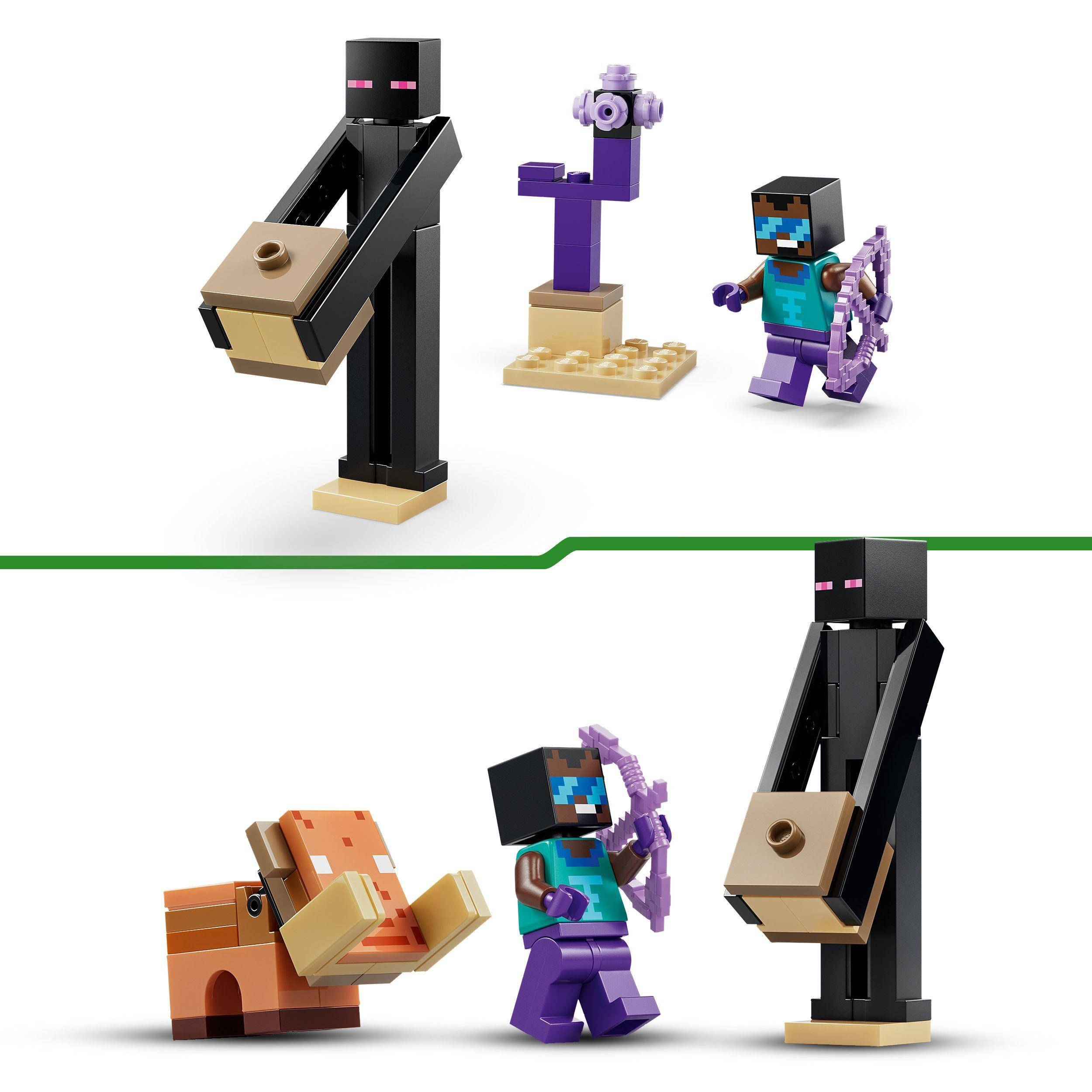 Voir la diapositive 5 : LEGO Minecraft 21584 Voyage à Travers les Portails du Nether et de l’Ender - Jeu dès 7 ans