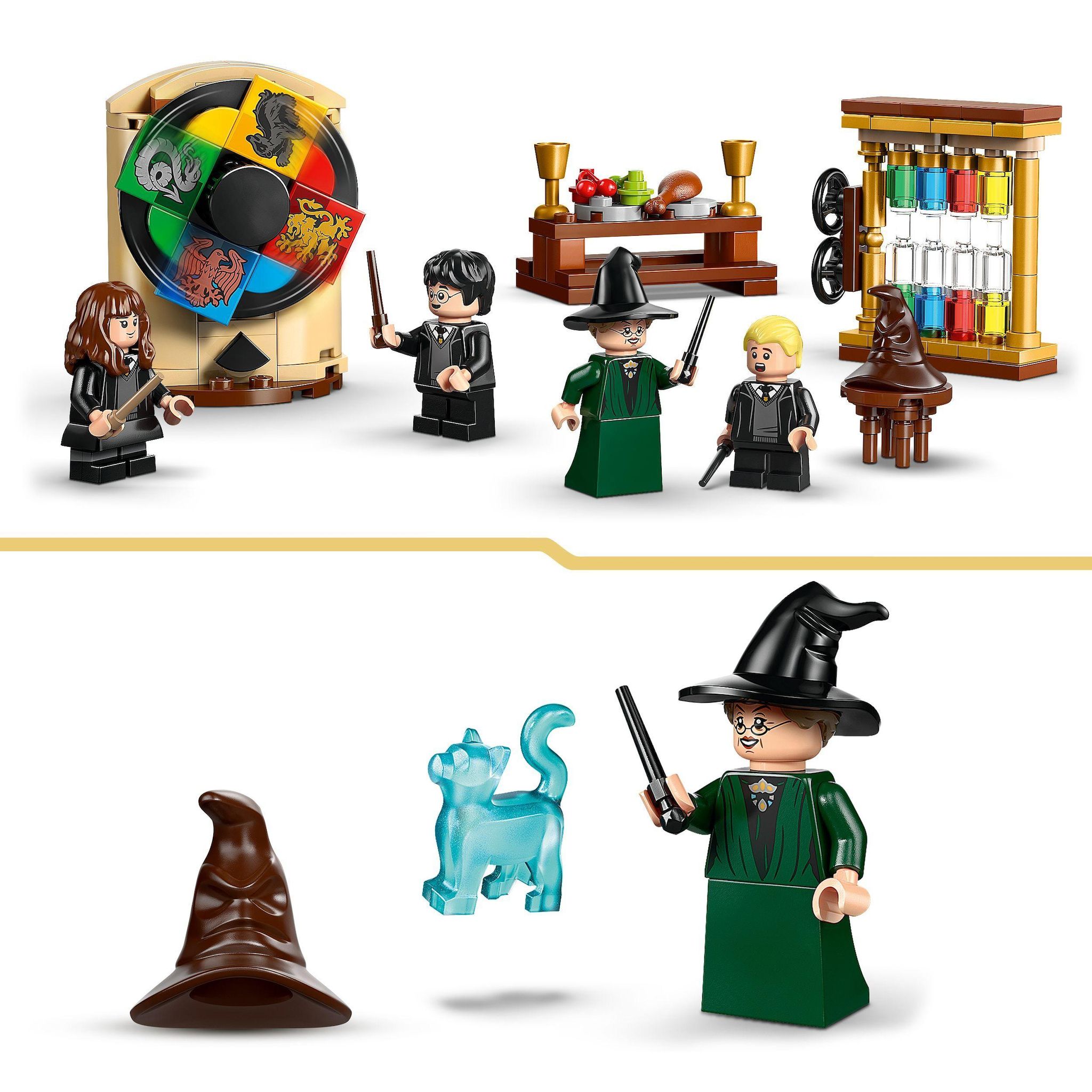 Voir la diapositive 4 : LEGO Harry Potter 76460 - Le Château de Poudlard : la Cérémonie du Choixpeau Magique