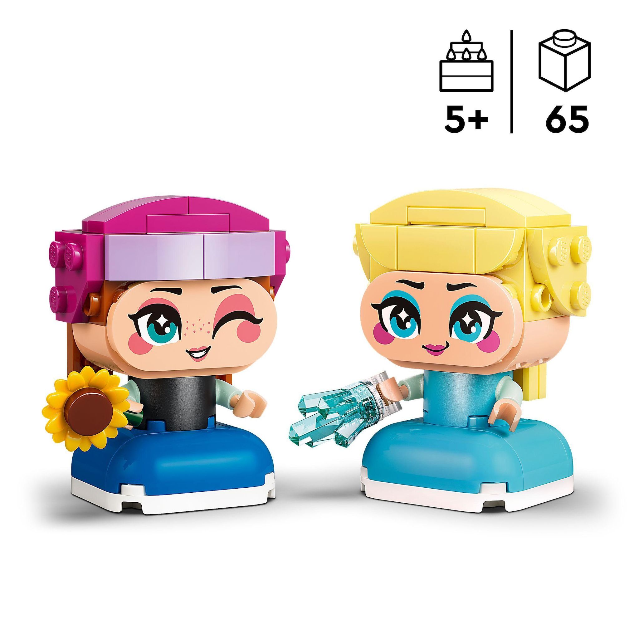 Voir la diapositive 3 : LEGO Disney 43284 - La Reine des Neiges : Anna et Elsa Miniatures