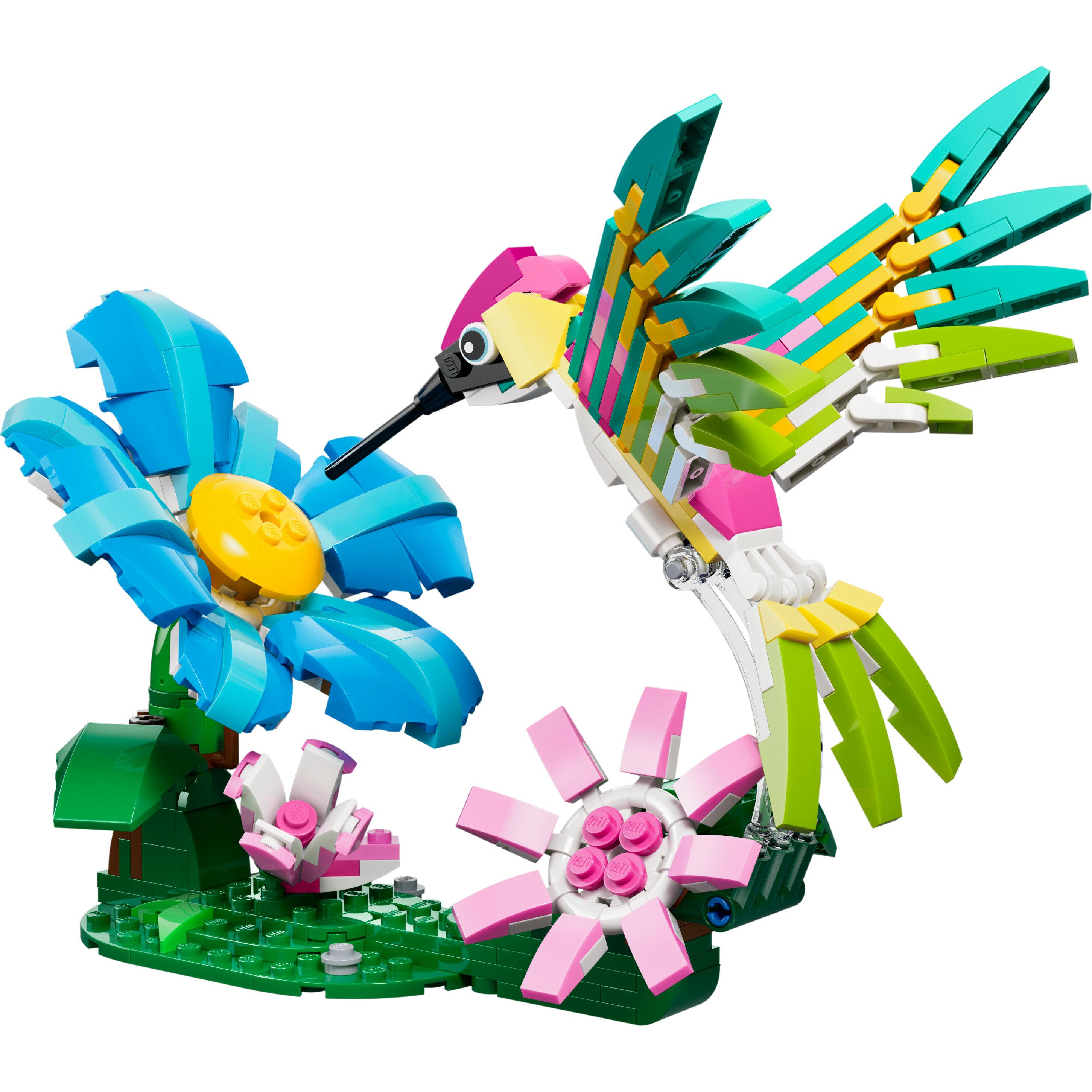 Voir la diapositive 2 : LEGO Creator 3-en-1 31384 Animaux Sauvages : le Colibri Coloré - Jeu de Construction 8 ans