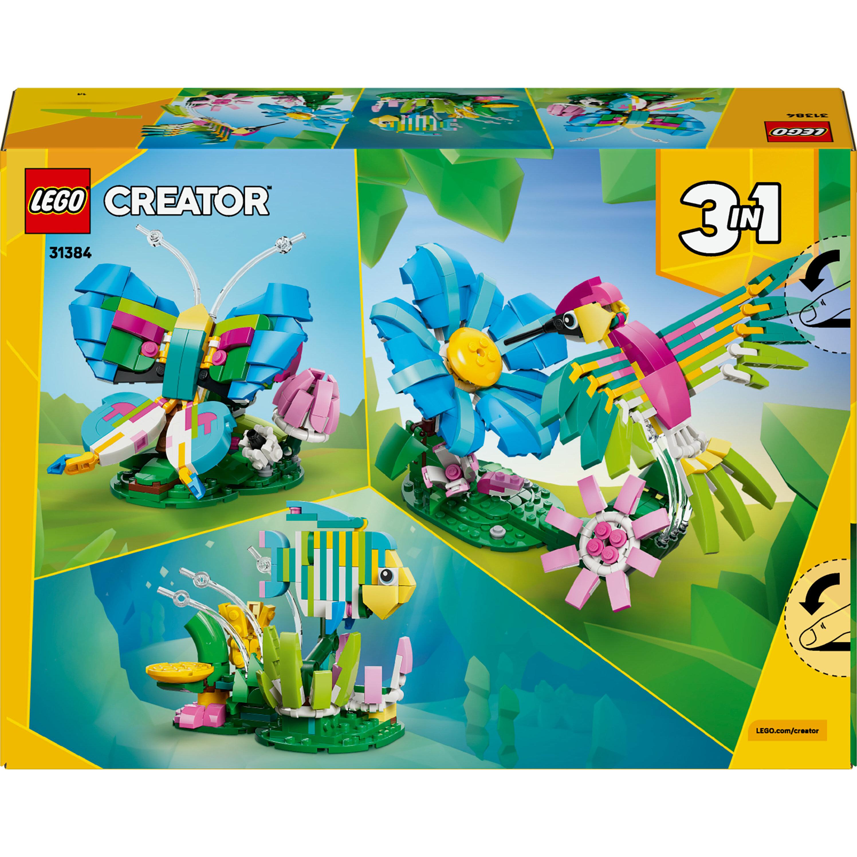 Voir la diapositive 8 : LEGO Creator 3-en-1 31384 Animaux Sauvages : le Colibri Coloré - Jeu de Construction 8 ans