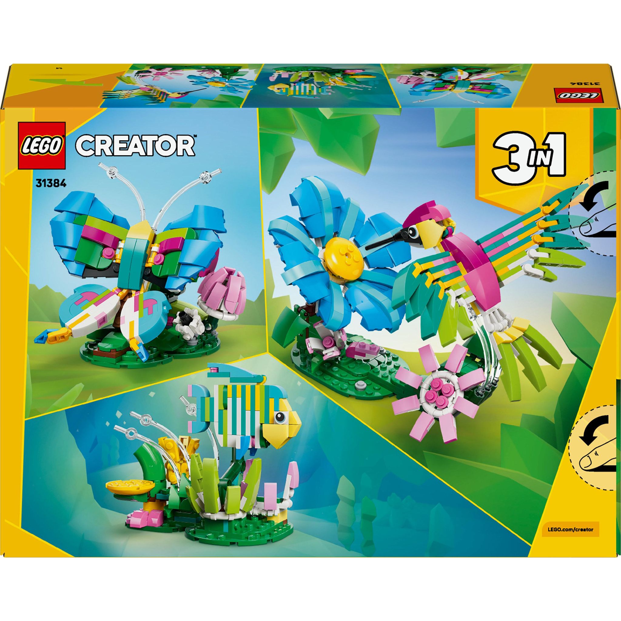 Voir la diapositive 8 : LEGO Creator 31384 - Animaux Sauvages : le Colibri Coloré