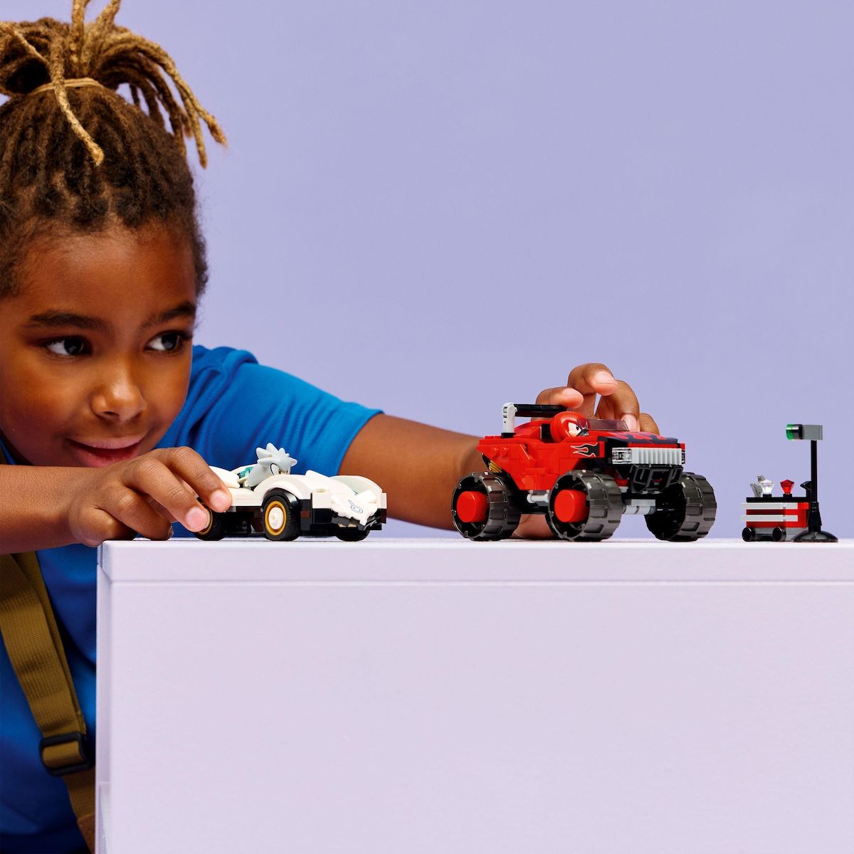 LEGO Sonic 77118 - La Voiture de Silver contre le Monster Truck de Knuckles