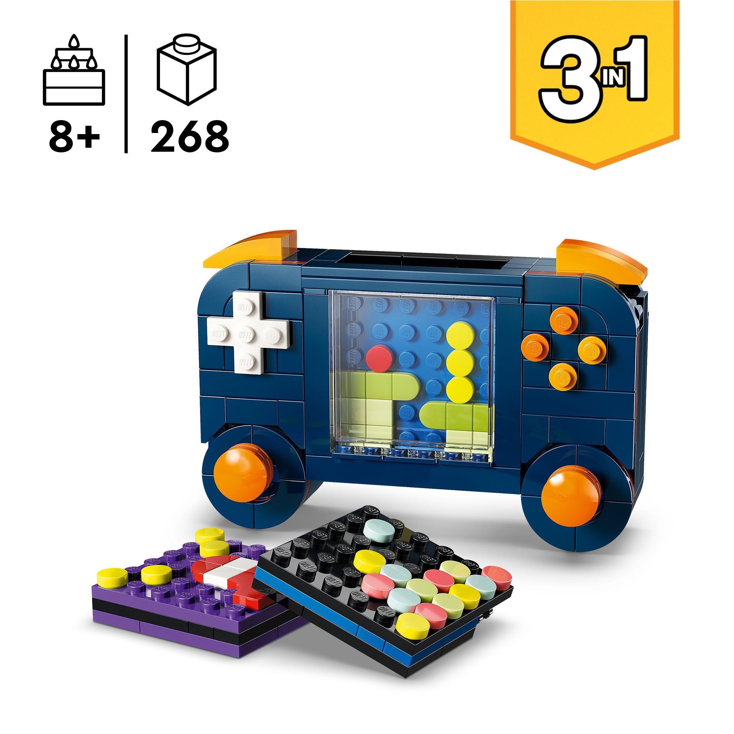 Voir la diapositive 3 : LEGO Creator 3-en-1 31380 La Console de Jeu Rétro - Jouet de Construction - Cadeau 8 ans