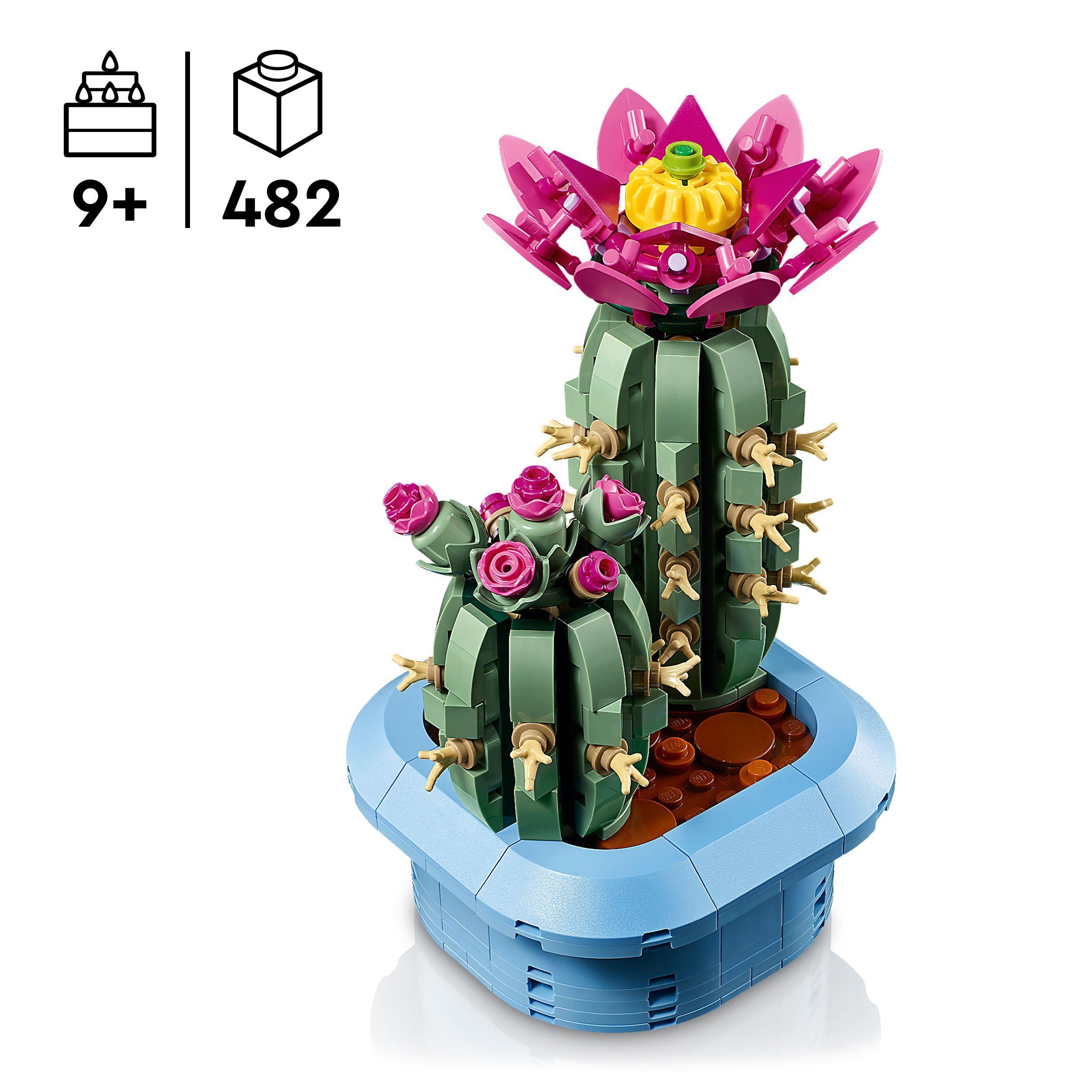 Voir la diapositive 3 : LEGO Botanicals 11509 Cactus Fleuri - Plante Artificielle dès 9 ans - Décoration Chambre