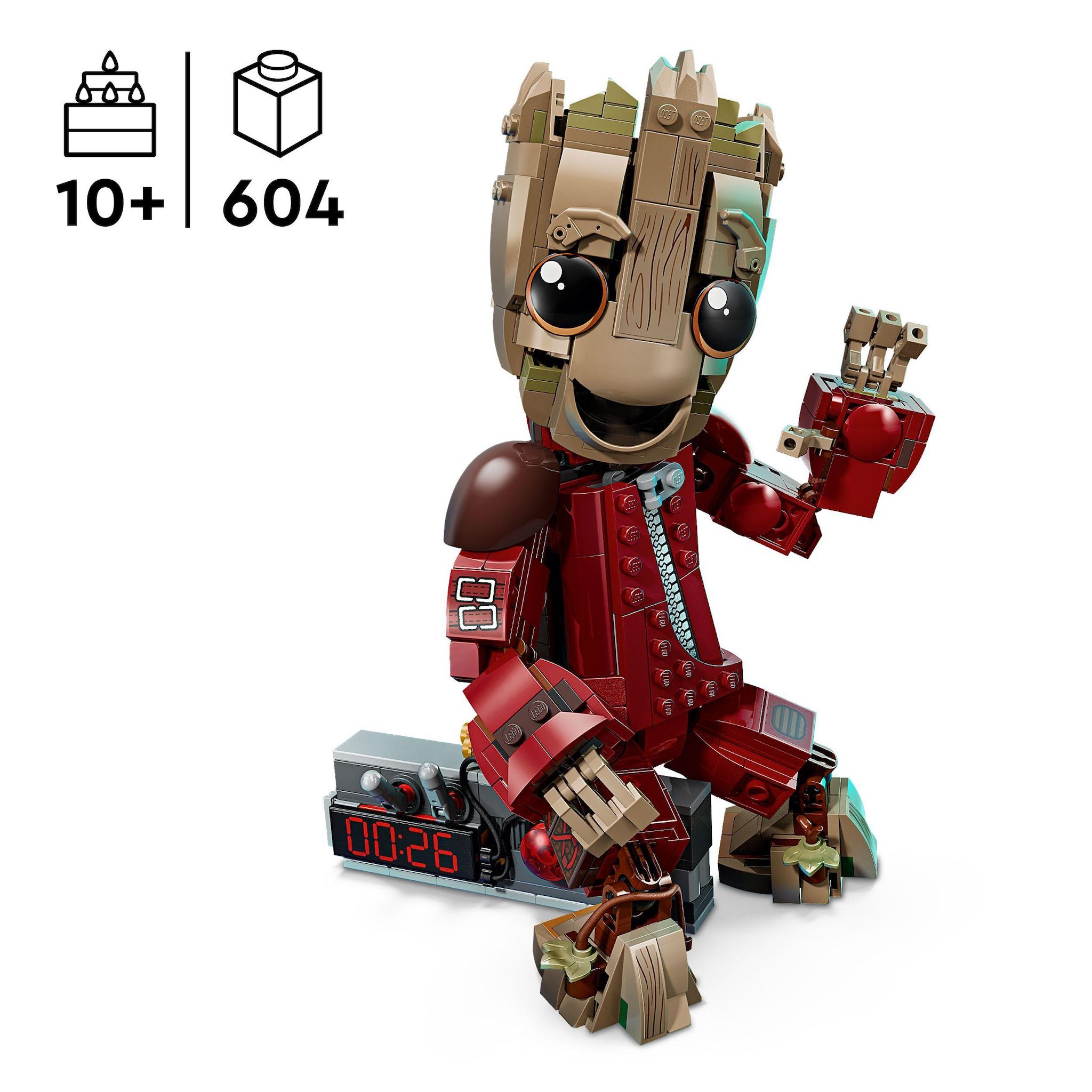 Voir la diapositive 3 : LEGO Marvel 76341 - Groot en Tenue de Ravageur