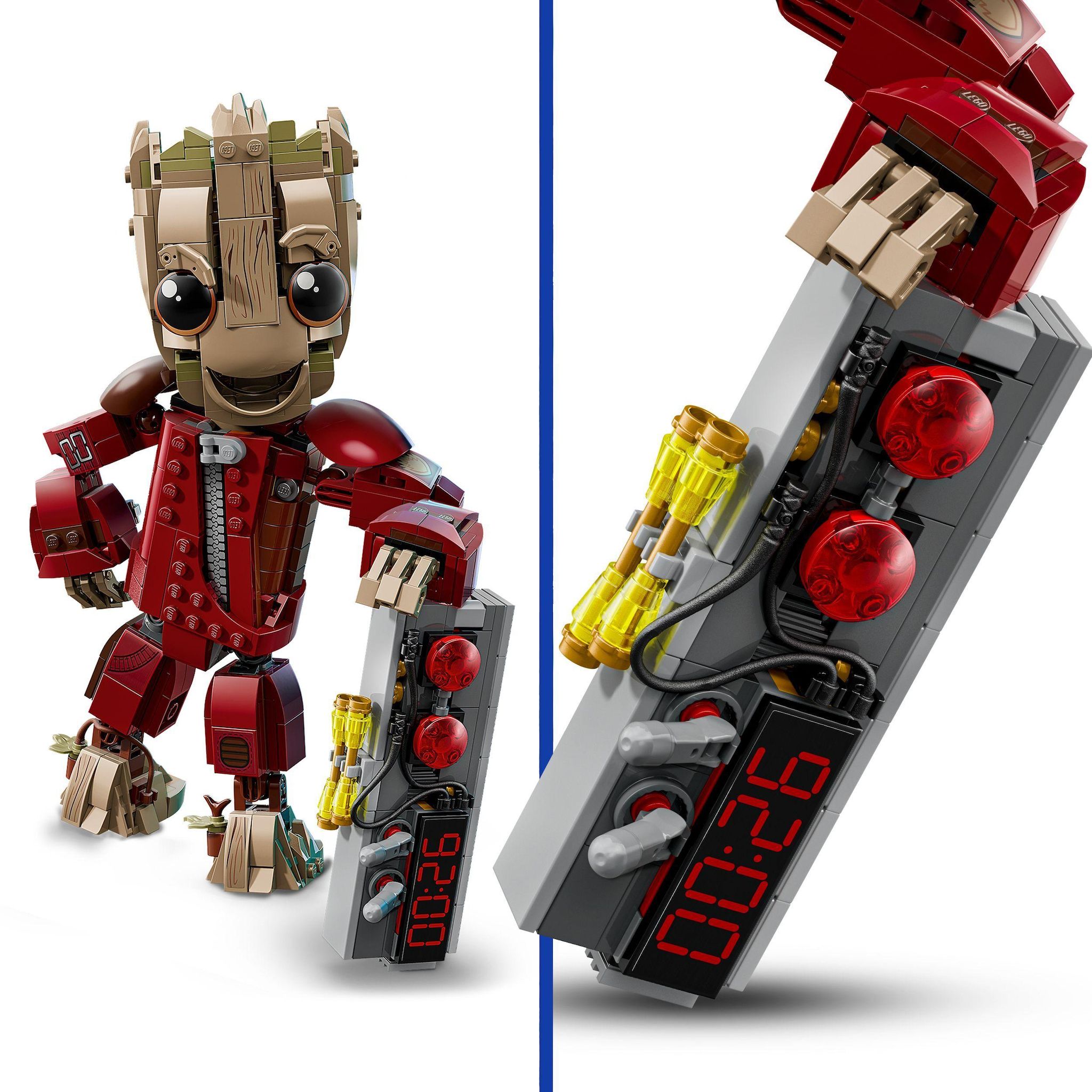 Voir la diapositive 4 : LEGO Marvel 76341 - Groot en Tenue de Ravageur