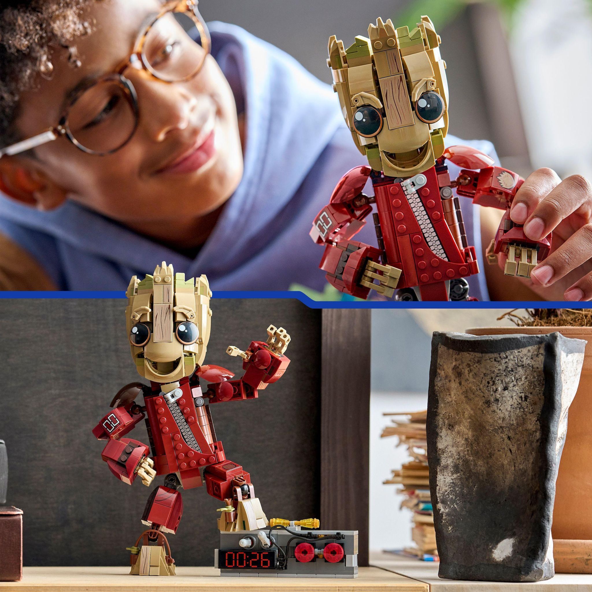 Voir la diapositive 6 : LEGO Marvel 76341 - Groot en Tenue de Ravageur