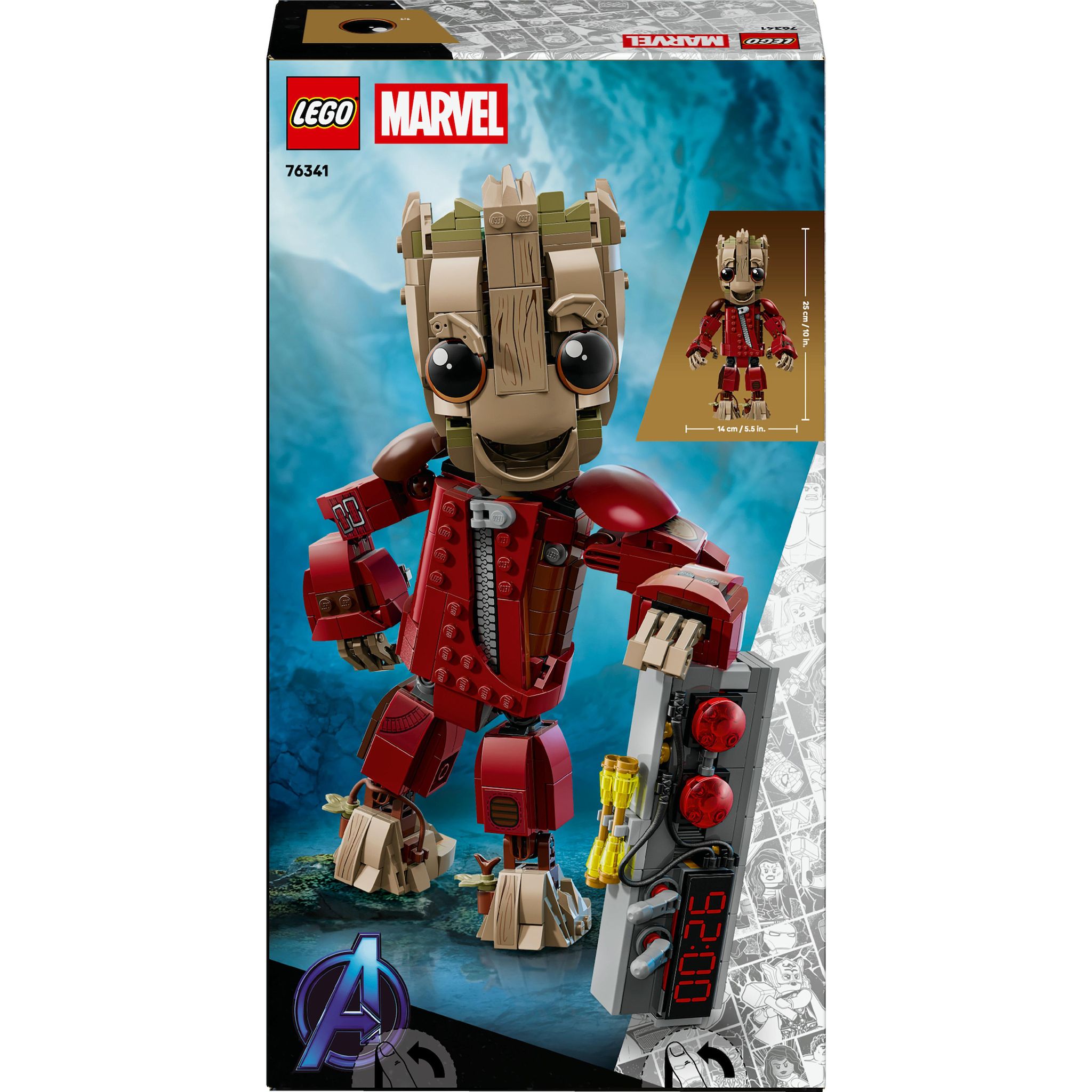 Voir la diapositive 8 : LEGO Marvel 76341 - Groot en Tenue de Ravageur