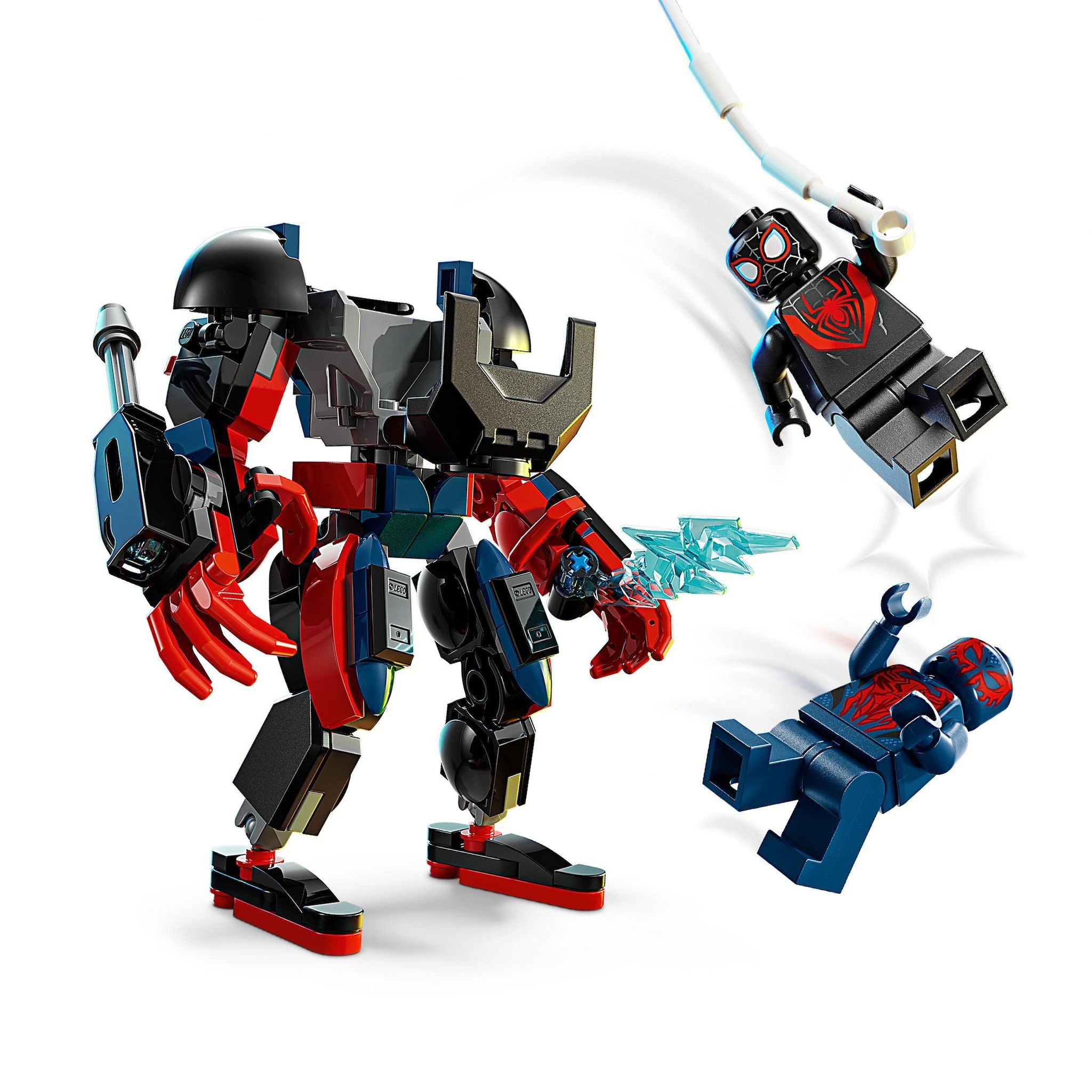 Voir la diapositive 4 : LEGO Marvel 76337 - Le Robot de Miles Morales contre Spider-Man 2099