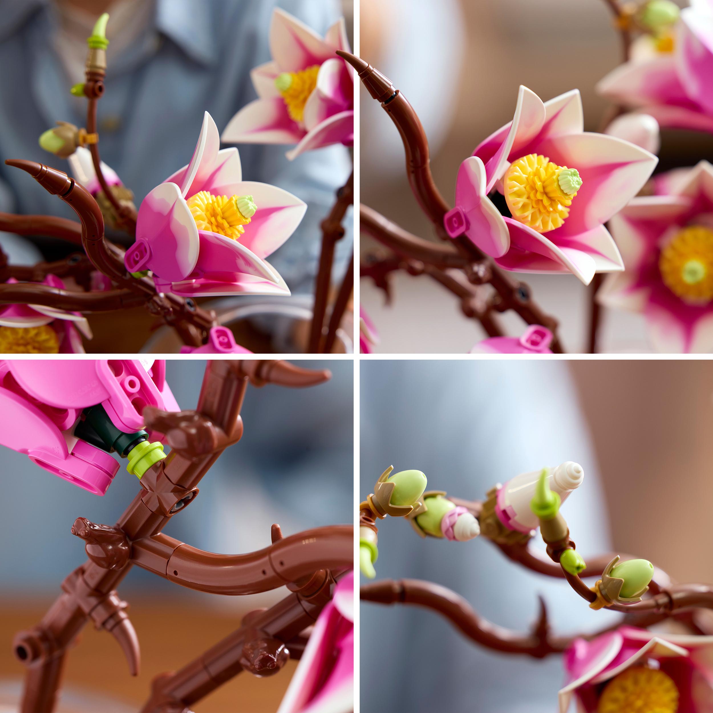 Voir la diapositive 5 : LEGO Botanicals 11510 Branches de Magnolia - Set pour Adulte - Fleurs Artificielles - Déco