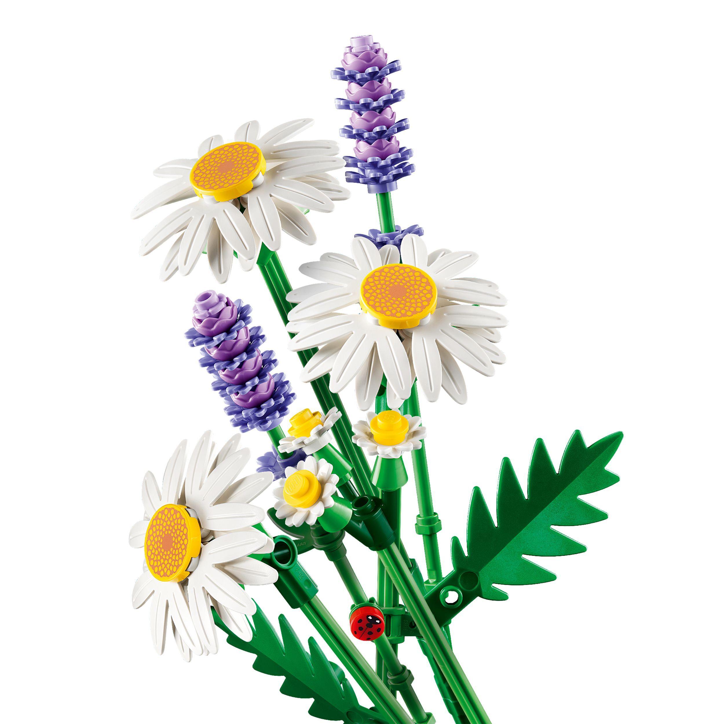Voir la diapositive 4 : LEGO Botanicals 11508 Marguerites - Set de Bouquet Artificiel dès 9 ans - Fleurs Colorées