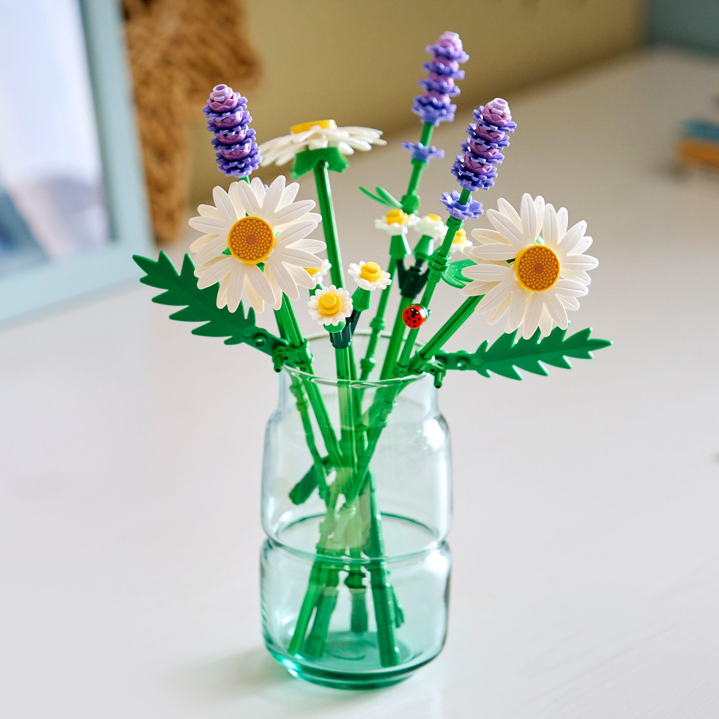 Voir la diapositive 6 : LEGO Botanicals 11508 Marguerites - Set de Bouquet Artificiel dès 9 ans - Fleurs Colorées