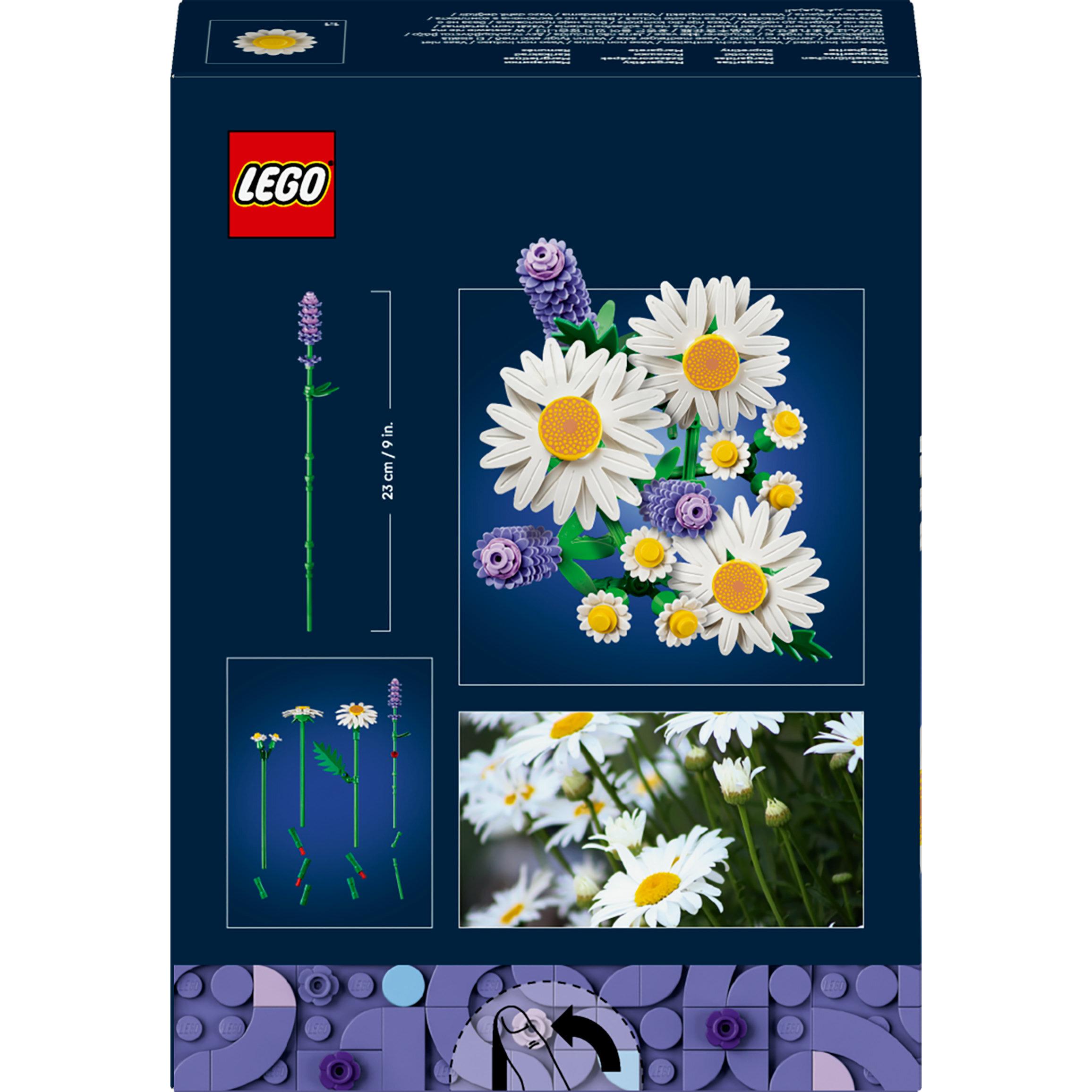 Voir la diapositive 8 : LEGO Botanicals 11508 Marguerites - Set de Bouquet Artificiel dès 9 ans - Fleurs Colorées