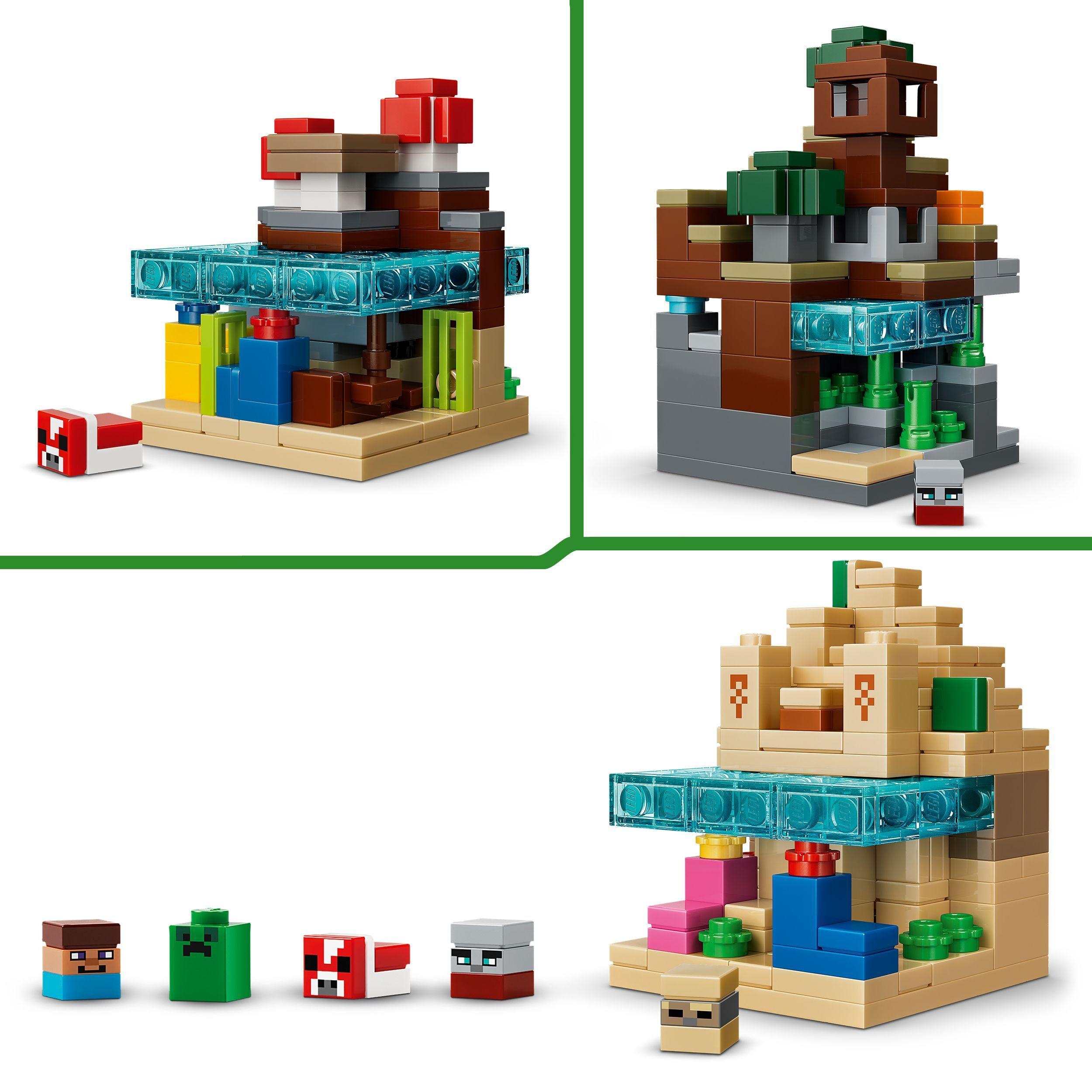 Voir la diapositive 5 : LEGO Minecraft 21589 Mini Biomes - Jouet de Construction pour Garçon ou Fille dès 12 ans