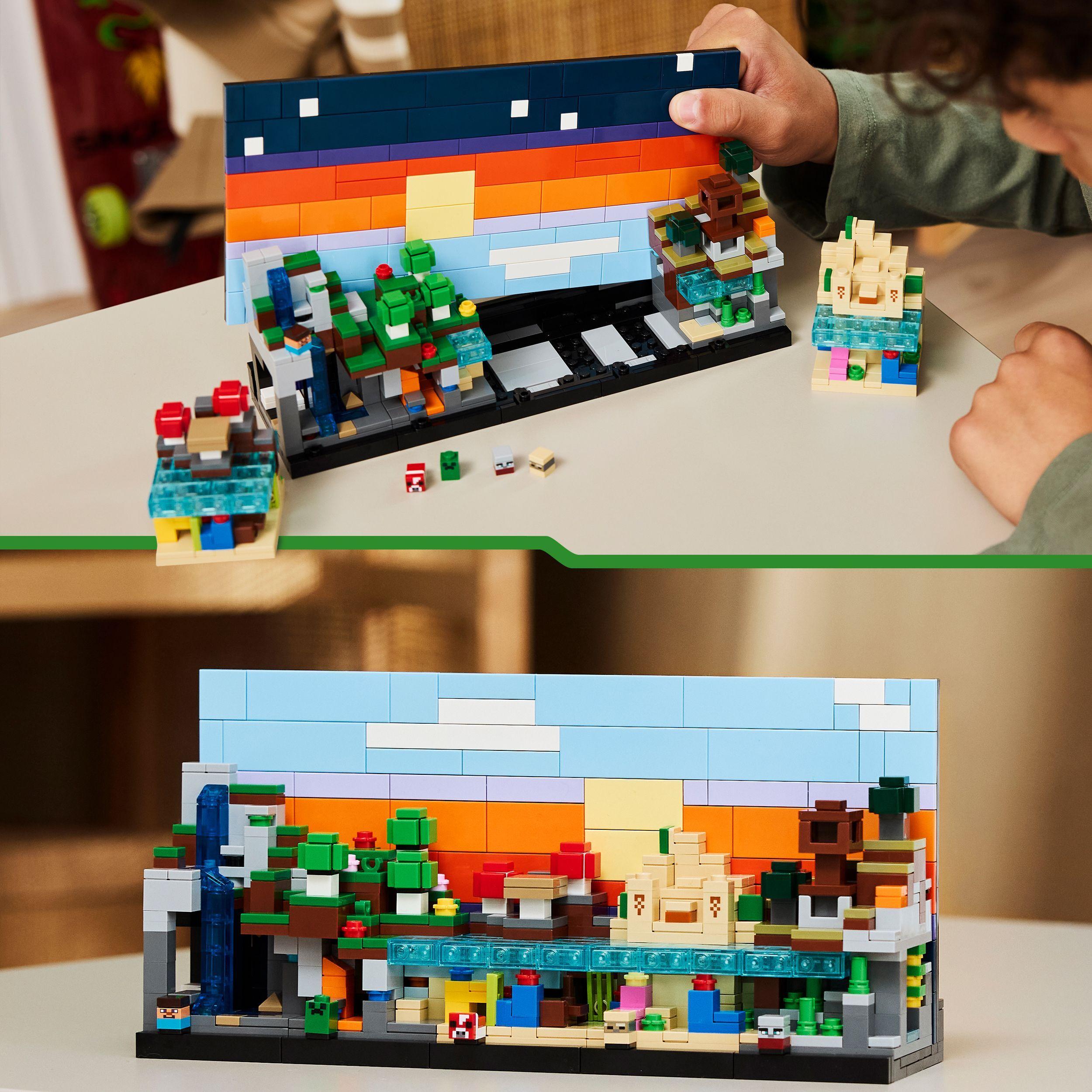 Voir la diapositive 6 : LEGO Minecraft 21589 Mini Biomes - Jouet de Construction pour Garçon ou Fille dès 12 ans