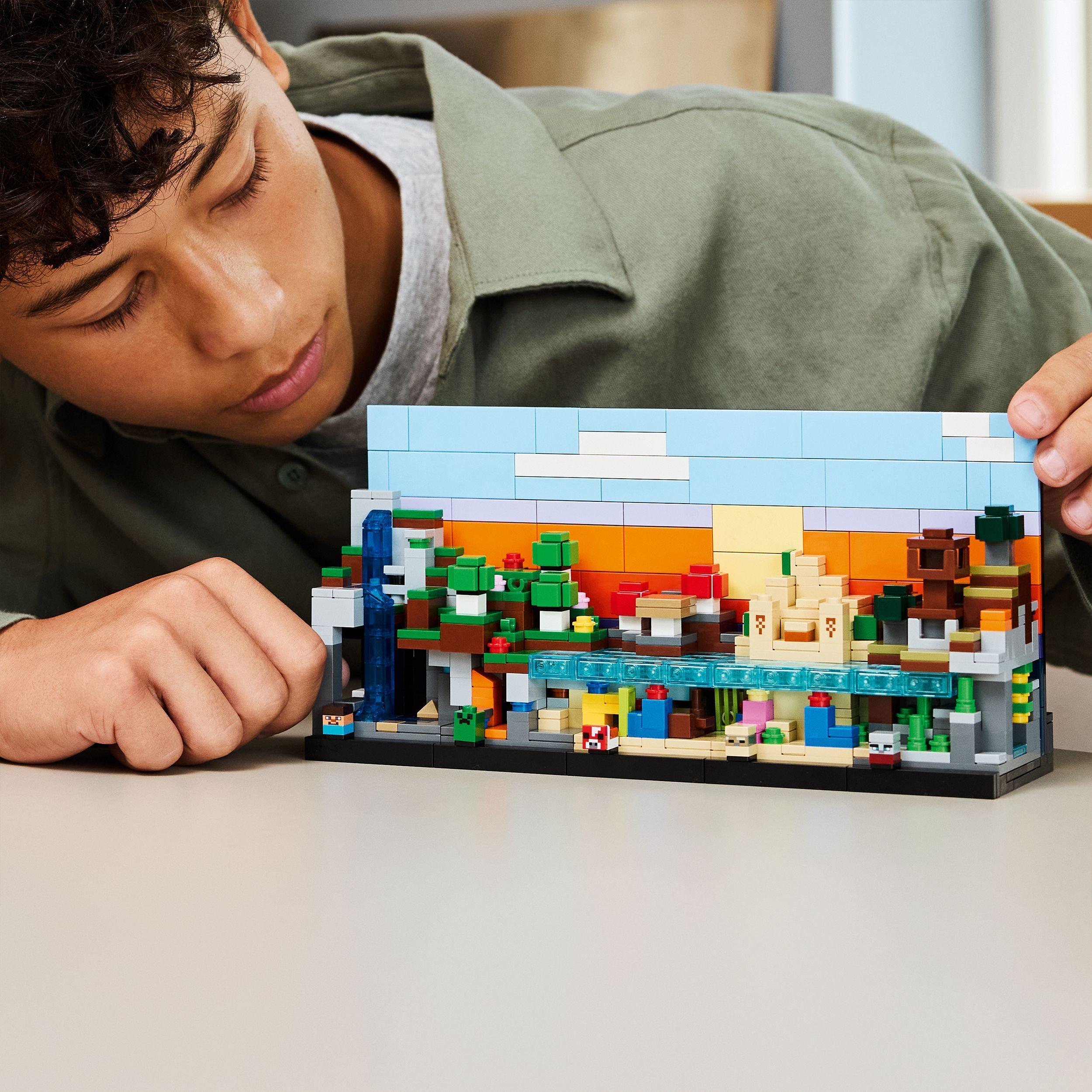 Voir la diapositive 7 : LEGO Minecraft 21589 Mini Biomes - Jouet de Construction pour Garçon ou Fille dès 12 ans