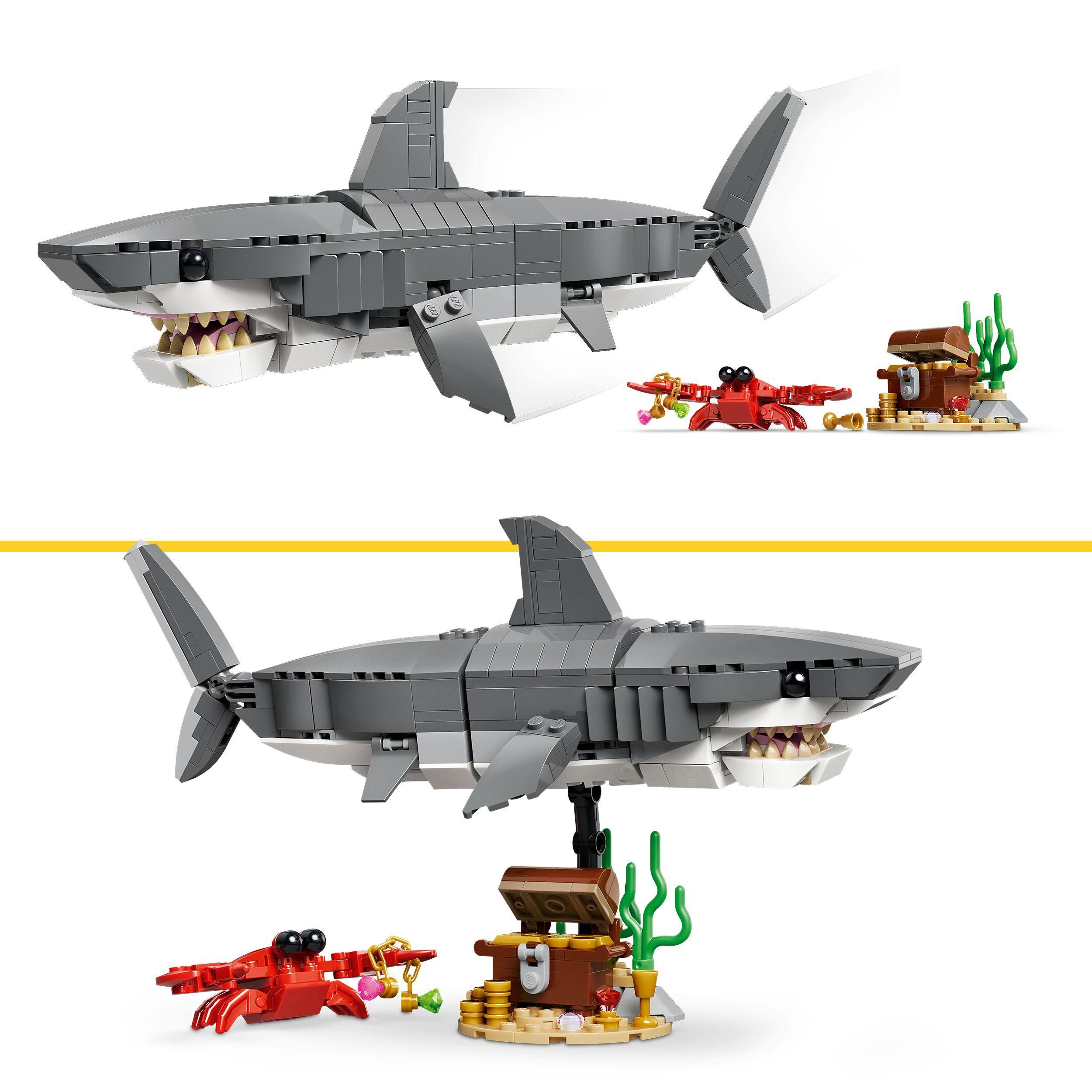 Voir la diapositive 4 : LEGO Creator 3-en-1 31381 Le Redoutable Requin et le Coffre au Trésor - Jouet dès 8 ans