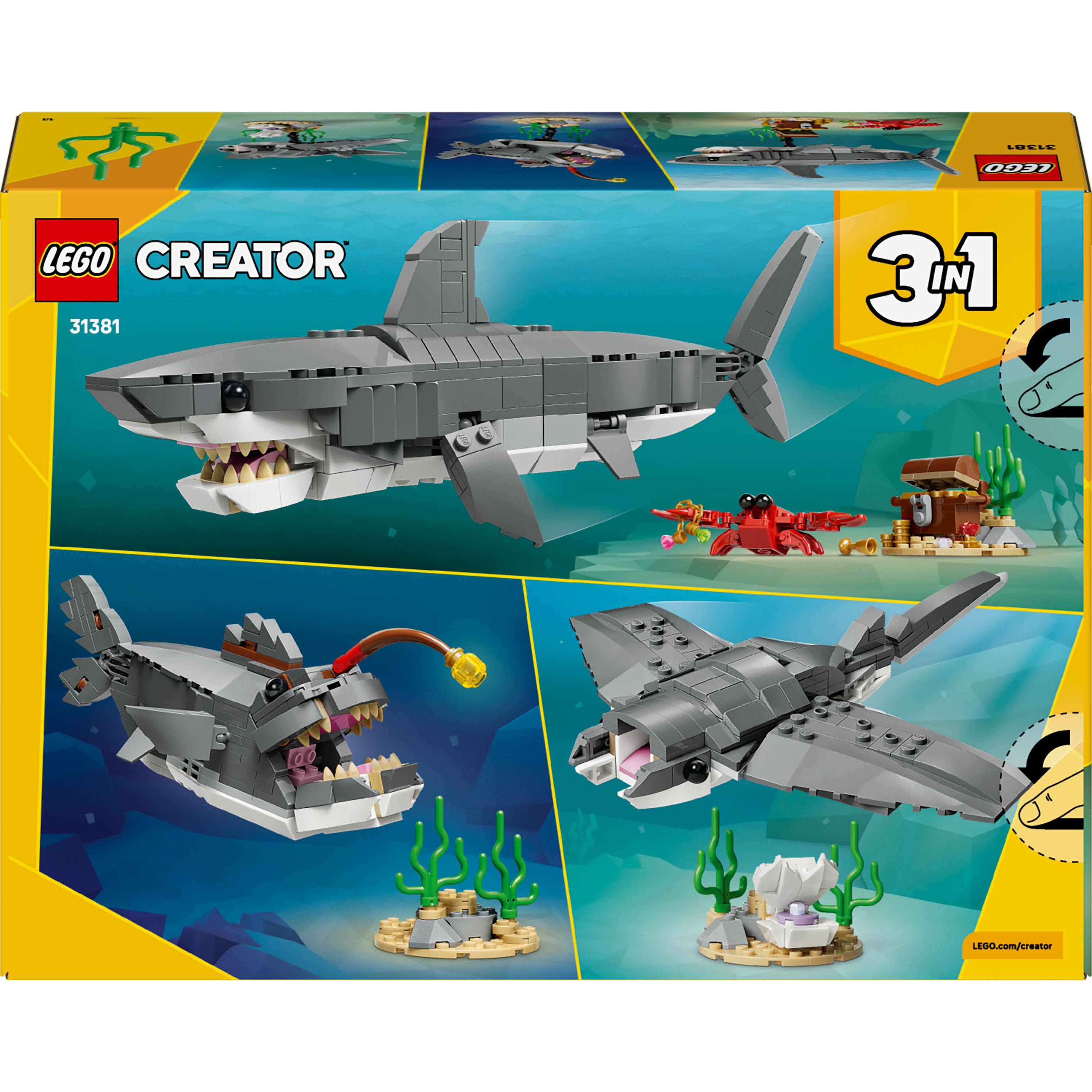 Voir la diapositive 8 : LEGO Creator 3-en-1 31381 Le Redoutable Requin et le Coffre au Trésor - Jouet dès 8 ans