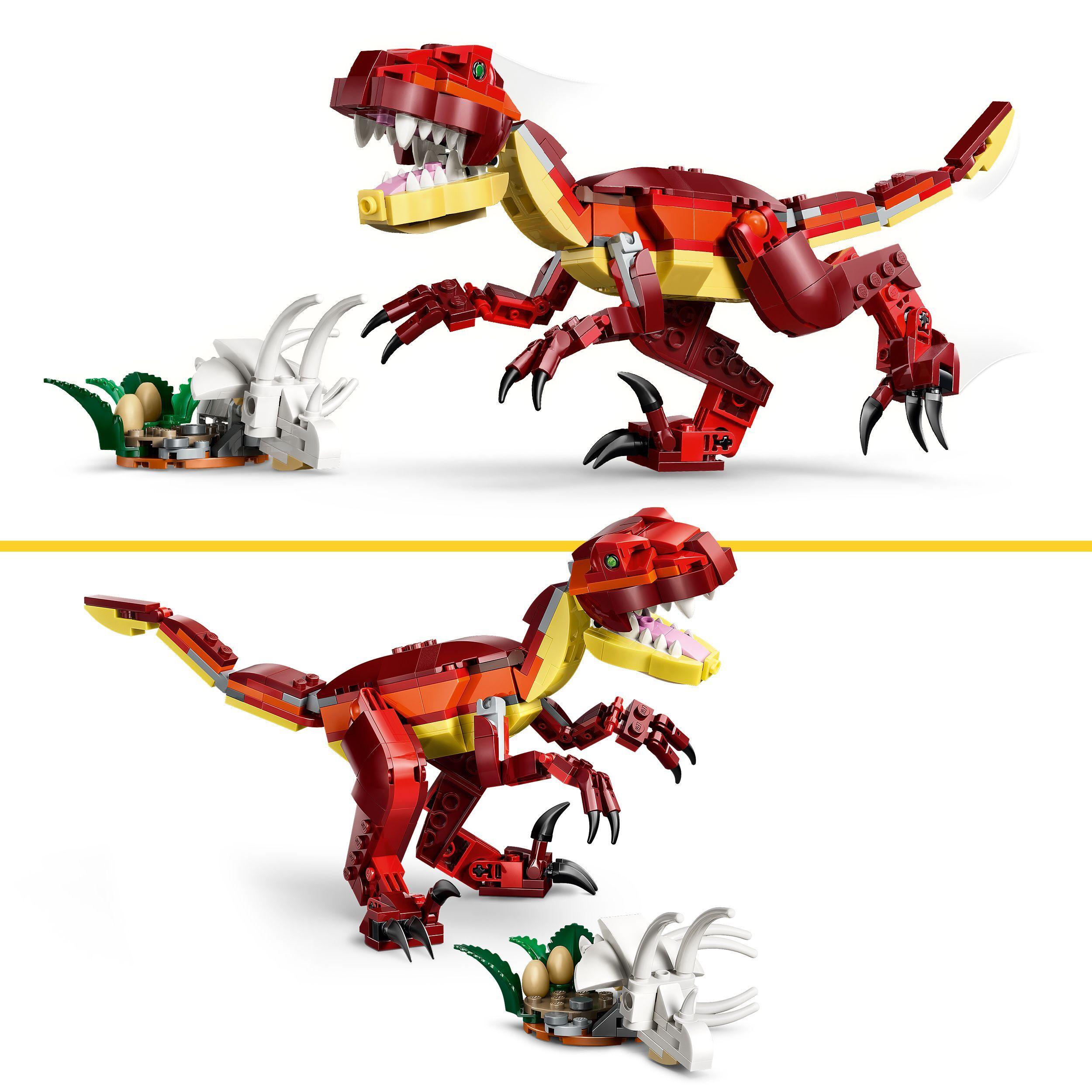 Voir la diapositive 4 : LEGO Creator 3-en-1 31379 Le Dinosaure Féroce - Jeu de Construction dès 8 ans - Cadeau