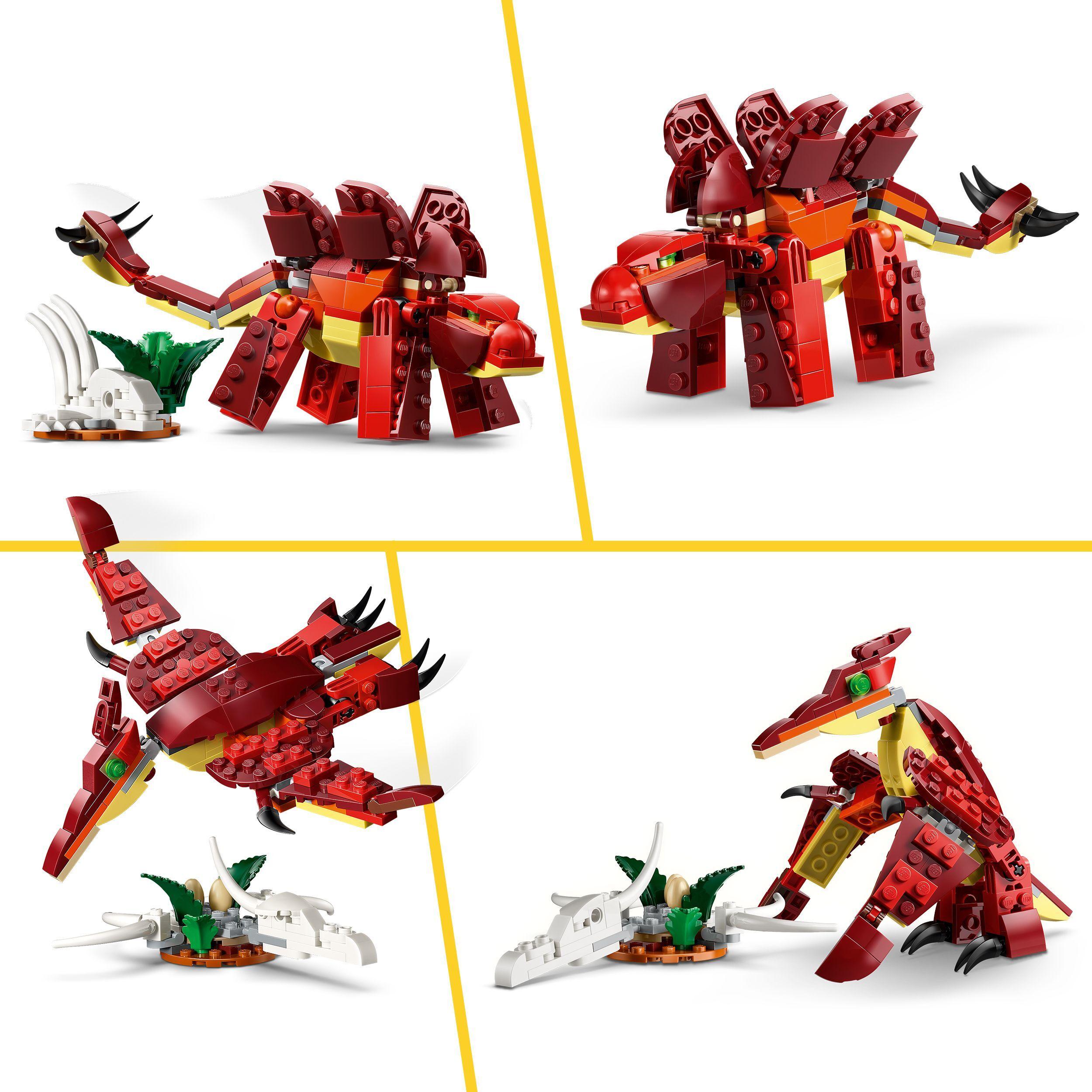 Voir la diapositive 5 : LEGO Creator 3-en-1 31379 Le Dinosaure Féroce - Jeu de Construction dès 8 ans - Cadeau