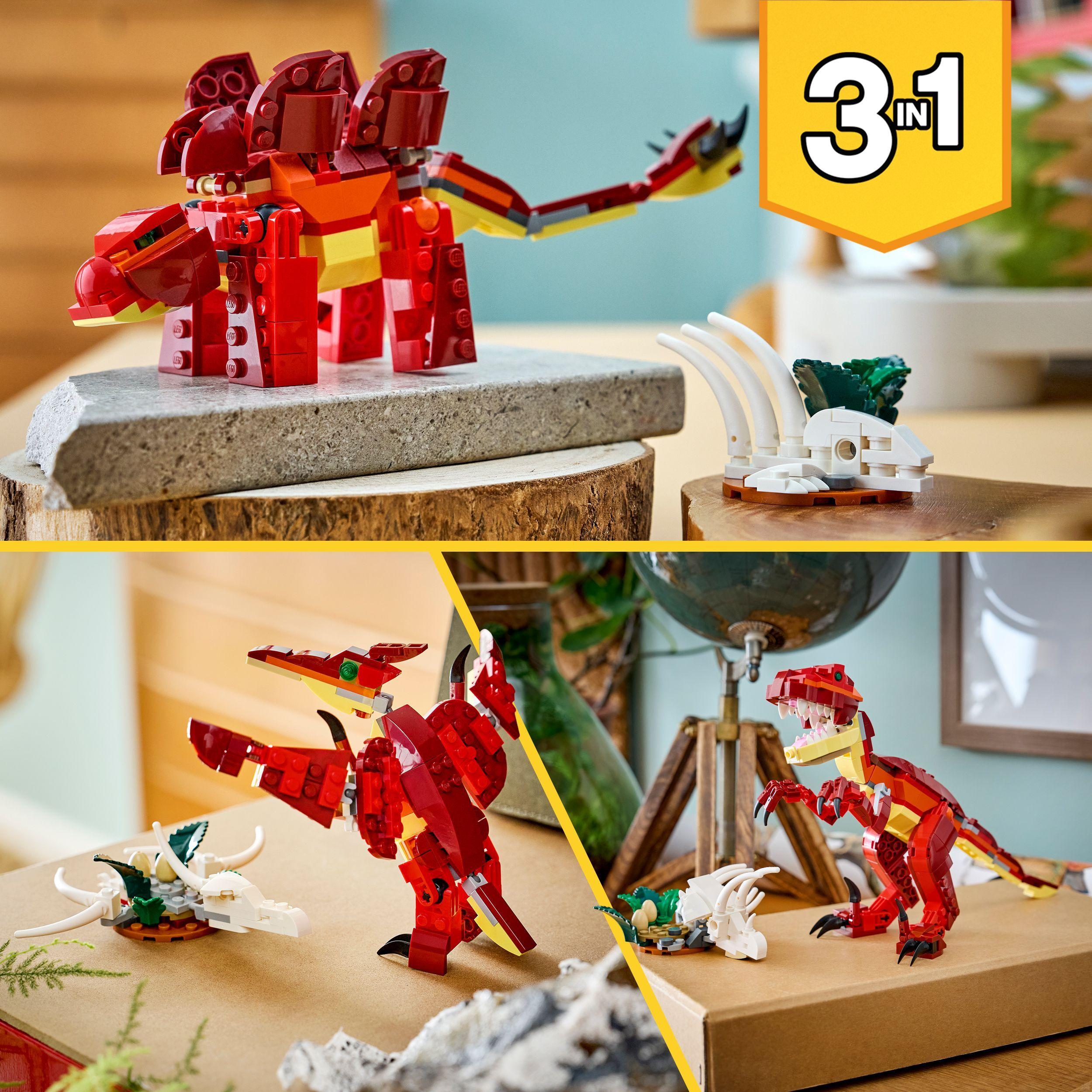Voir la diapositive 6 : LEGO Creator 3-en-1 31379 Le Dinosaure Féroce - Jeu de Construction dès 8 ans - Cadeau
