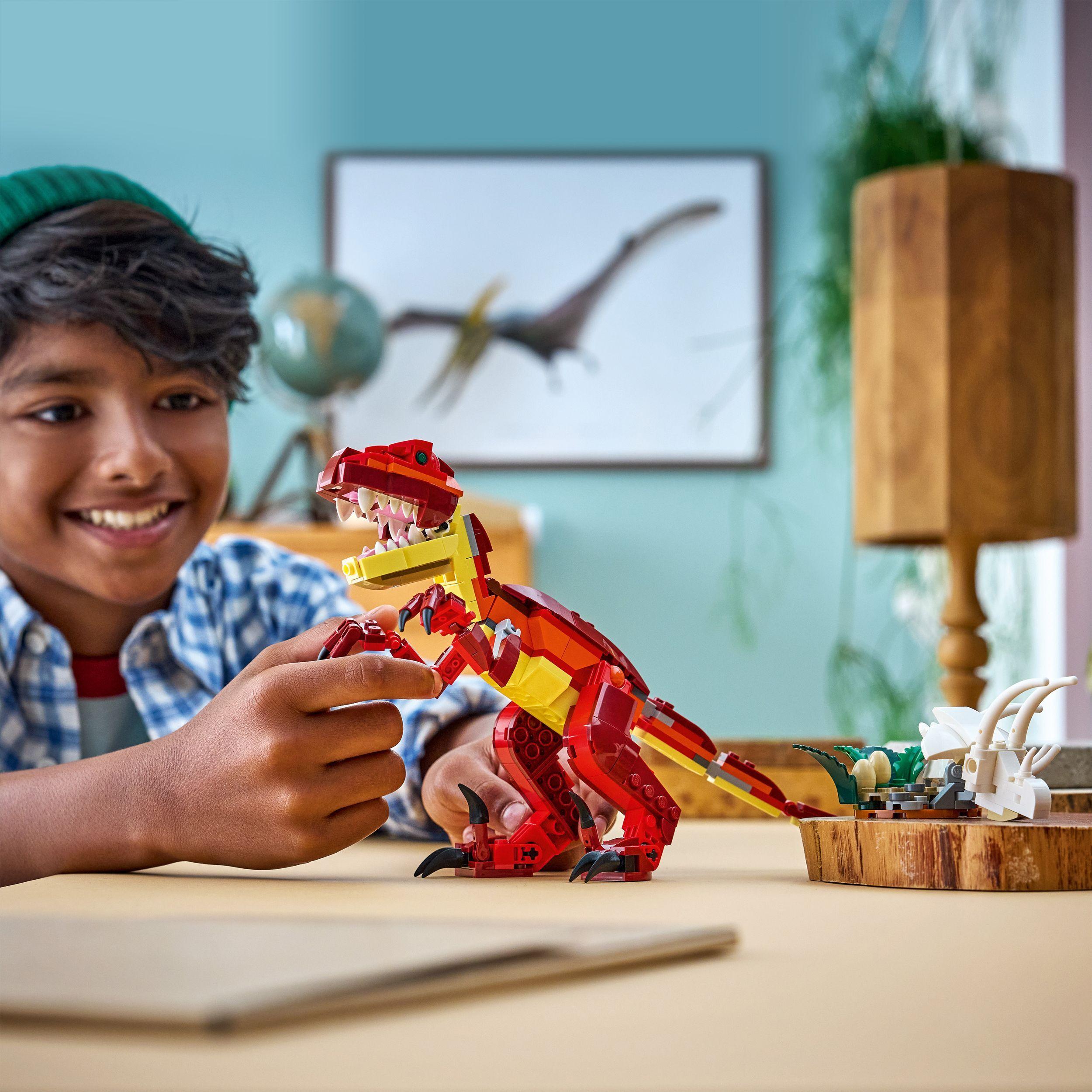 Voir la diapositive 7 : LEGO Creator 3-en-1 31379 Le Dinosaure Féroce - Jeu de Construction dès 8 ans - Cadeau