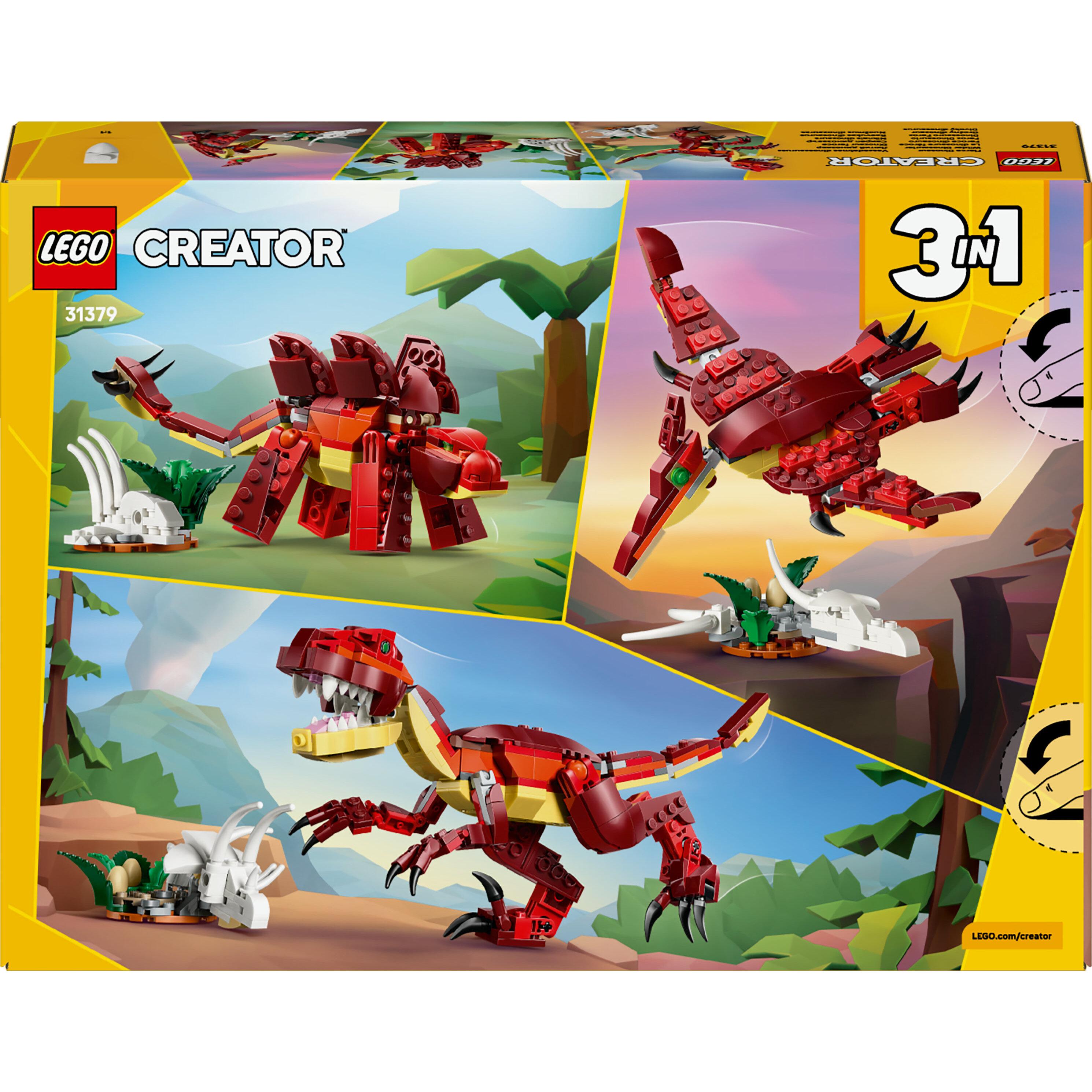 Voir la diapositive 8 : LEGO Creator 3-en-1 31379 Le Dinosaure Féroce - Jeu de Construction dès 8 ans - Cadeau