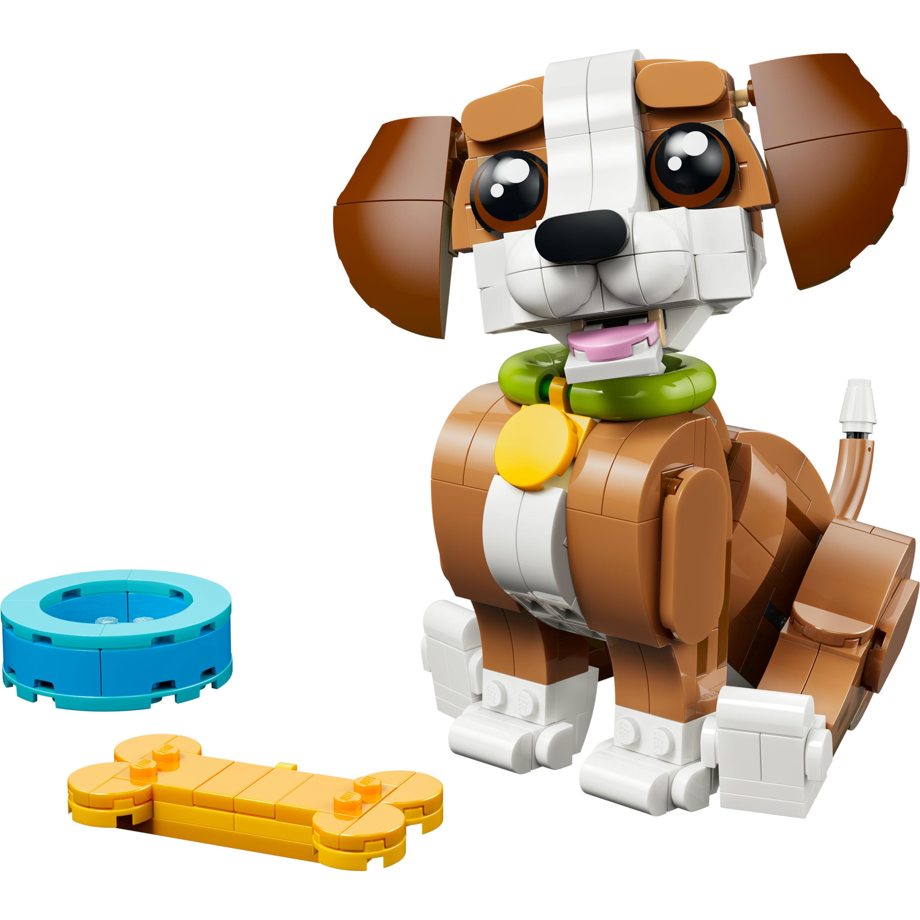 Voir la diapositive 2 : LEGO Creator 3-en-1 31382 Les Adorables Animaux : le Chiot Joueur - Jeu dès 8 ans - Cadeau