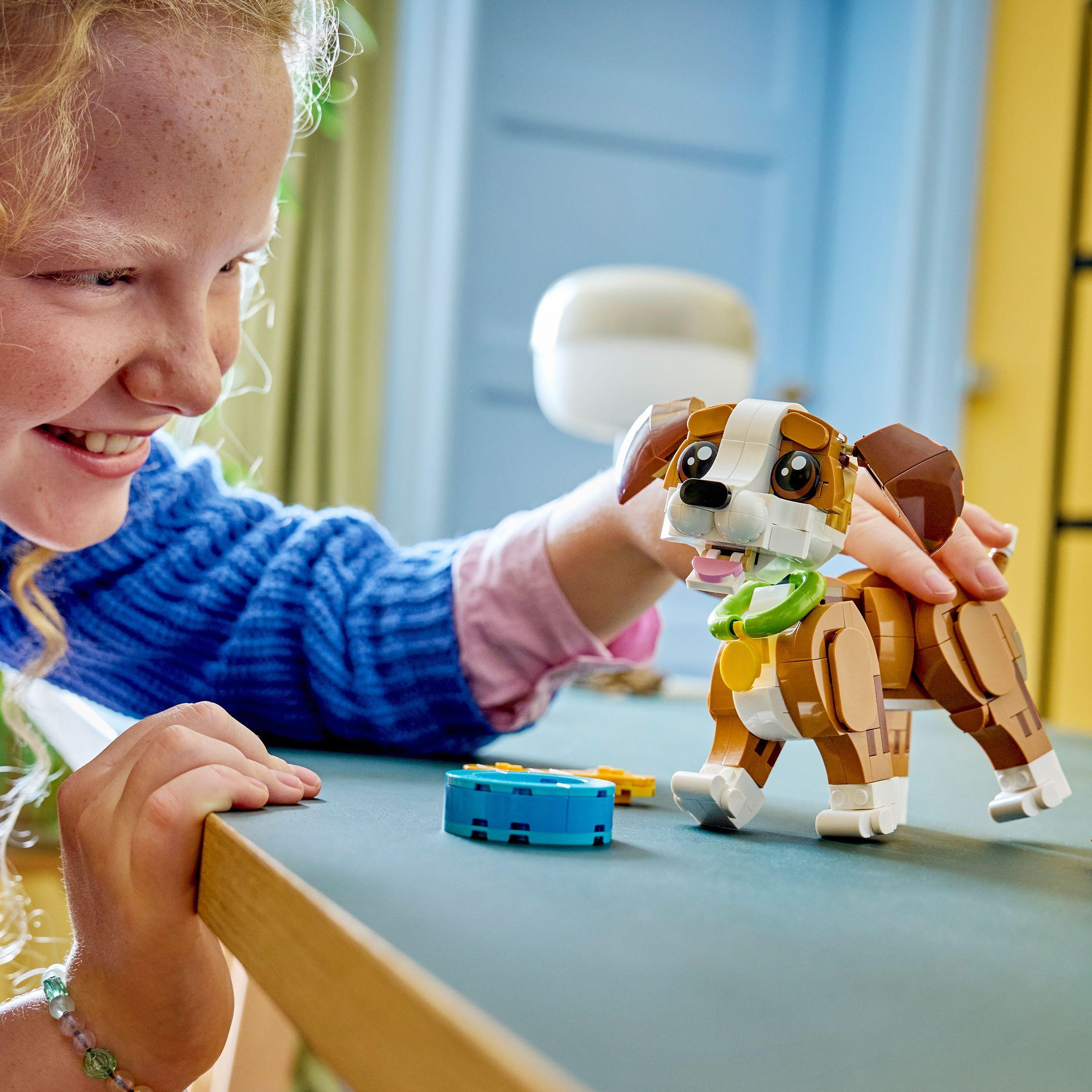 Voir la diapositive 7 : LEGO Creator 3-en-1 31382 Les Adorables Animaux : le Chiot Joueur - Jeu dès 8 ans - Cadeau