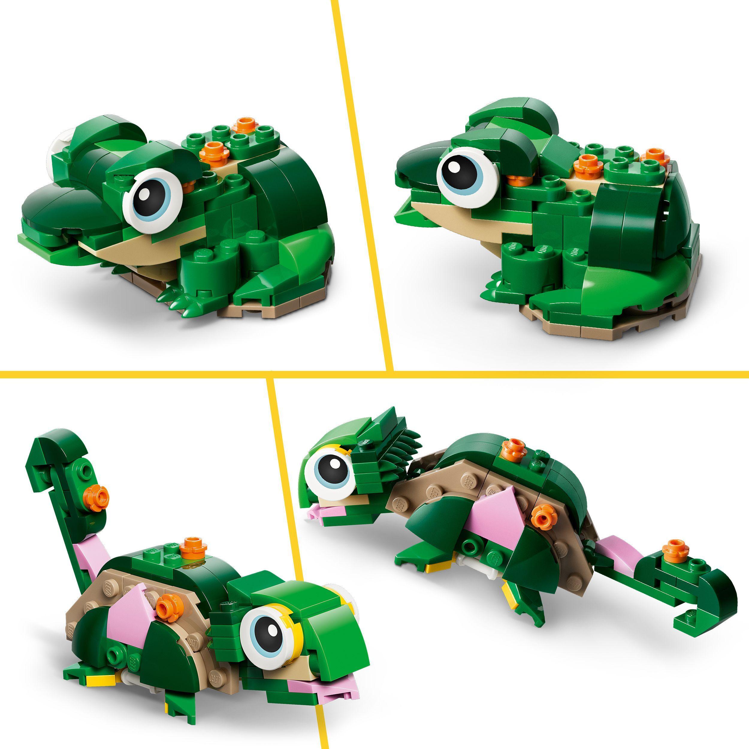 Voir la diapositive 5 : LEGO Creator 3-en-1 31377 La Tortue et la Fleur de Nénuphar - Jouet de Construction 7 ans