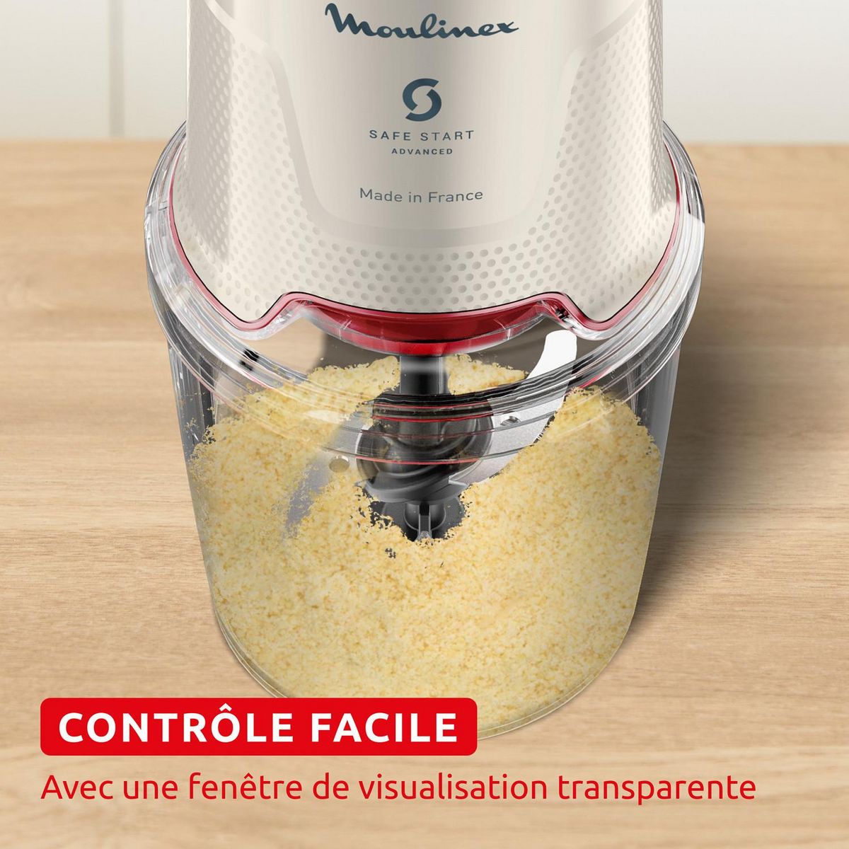 MOULINEX Mini hachoir électrique AT740BF1 - Écru
