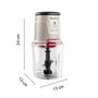 Voir la diapositive 6 : MOULINEX Mini hachoir électrique AT740BF1 - Écru