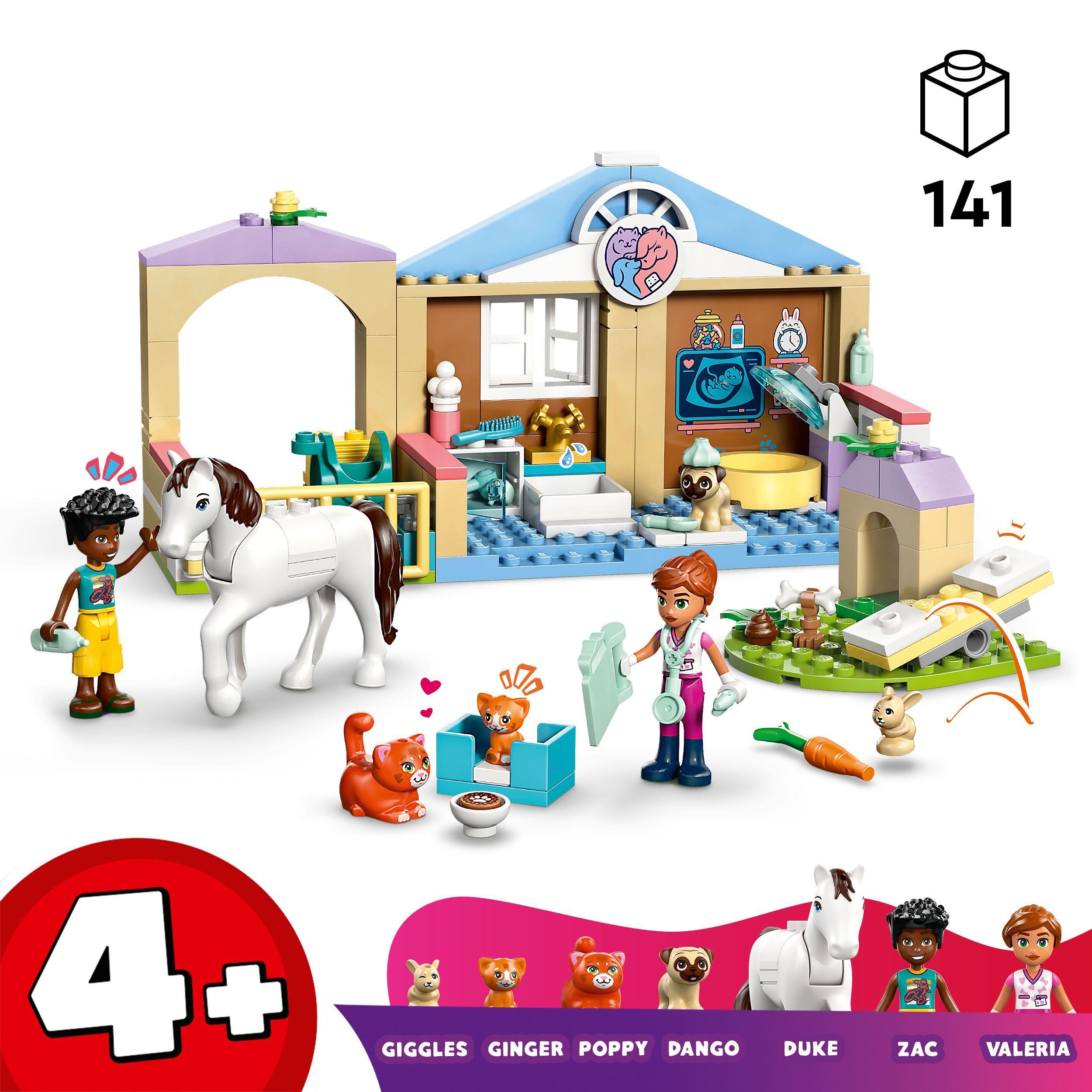 Voir la diapositive 3 : LEGO Friends 42696 La Clinique Vétérinaire - Jeu pour Fille ou Garçon dès 4 ans - Cadeau