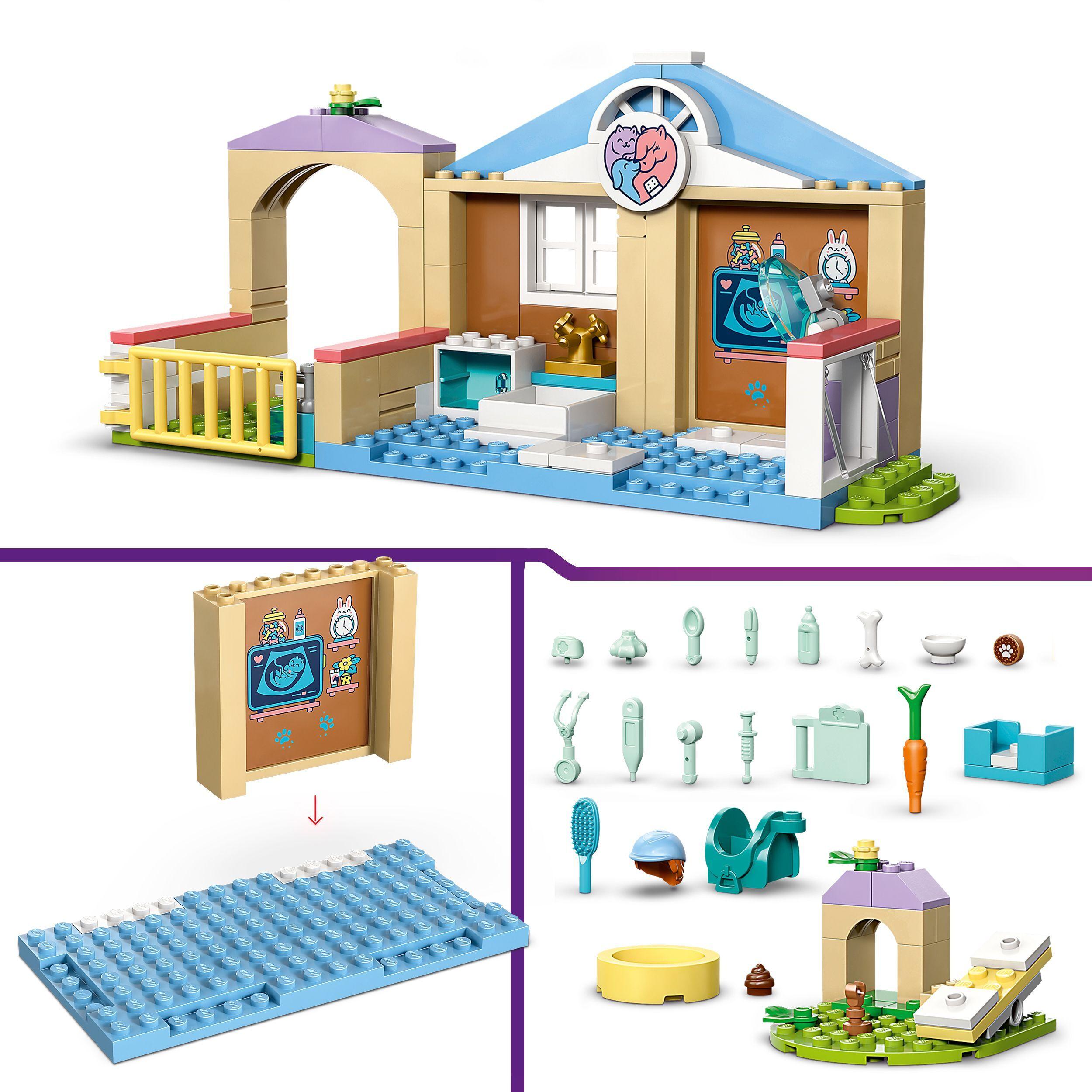 Voir la diapositive 4 : LEGO Friends 42696 La Clinique Vétérinaire - Jeu pour Fille ou Garçon dès 4 ans - Cadeau
