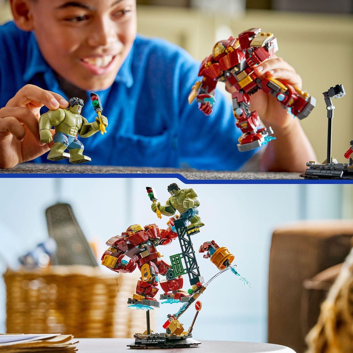 LEGO Marvel 76343 - Le Combat Légendaire entre Hulkbuster et Hulk