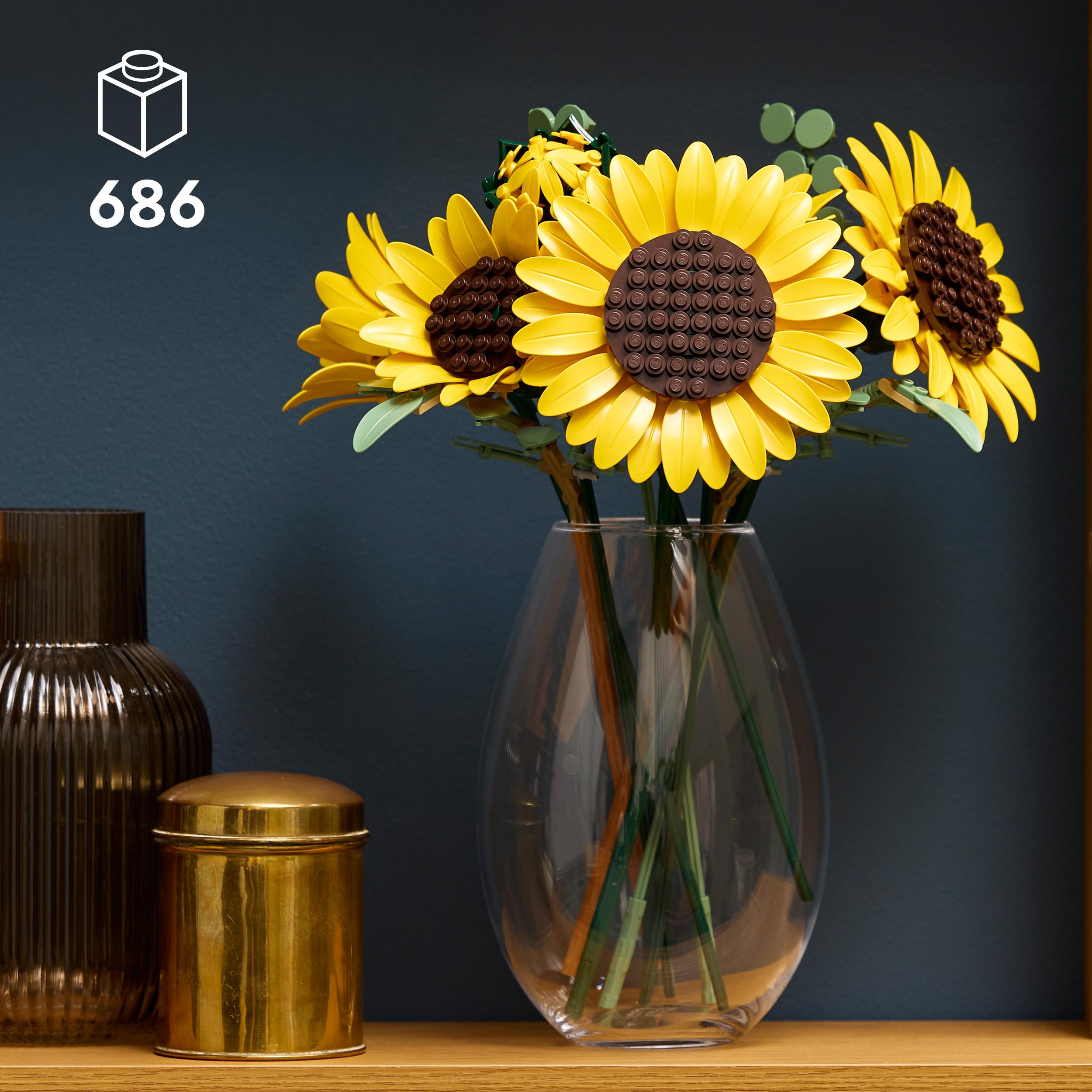 Voir la diapositive 3 : LEGO Botanicals 11502 Le Bouquet de Tournesols - Set de Fleurs Artificielles pour Adulte