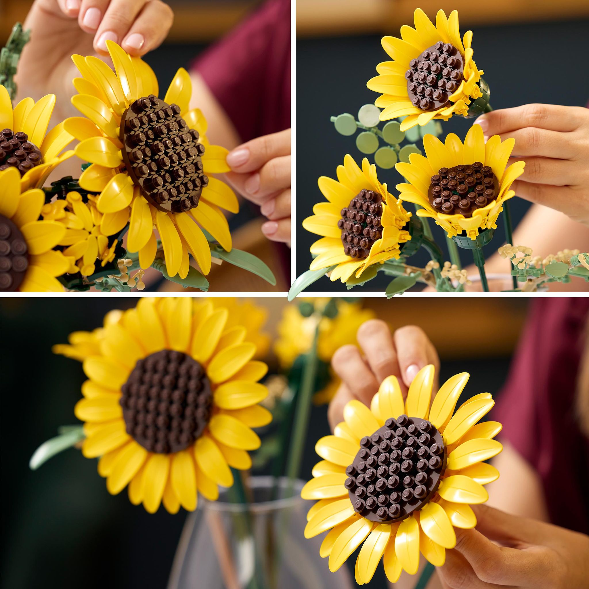 Voir la diapositive 5 : LEGO Botanicals 11502 Le Bouquet de Tournesols - Set de Fleurs Artificielles pour Adulte