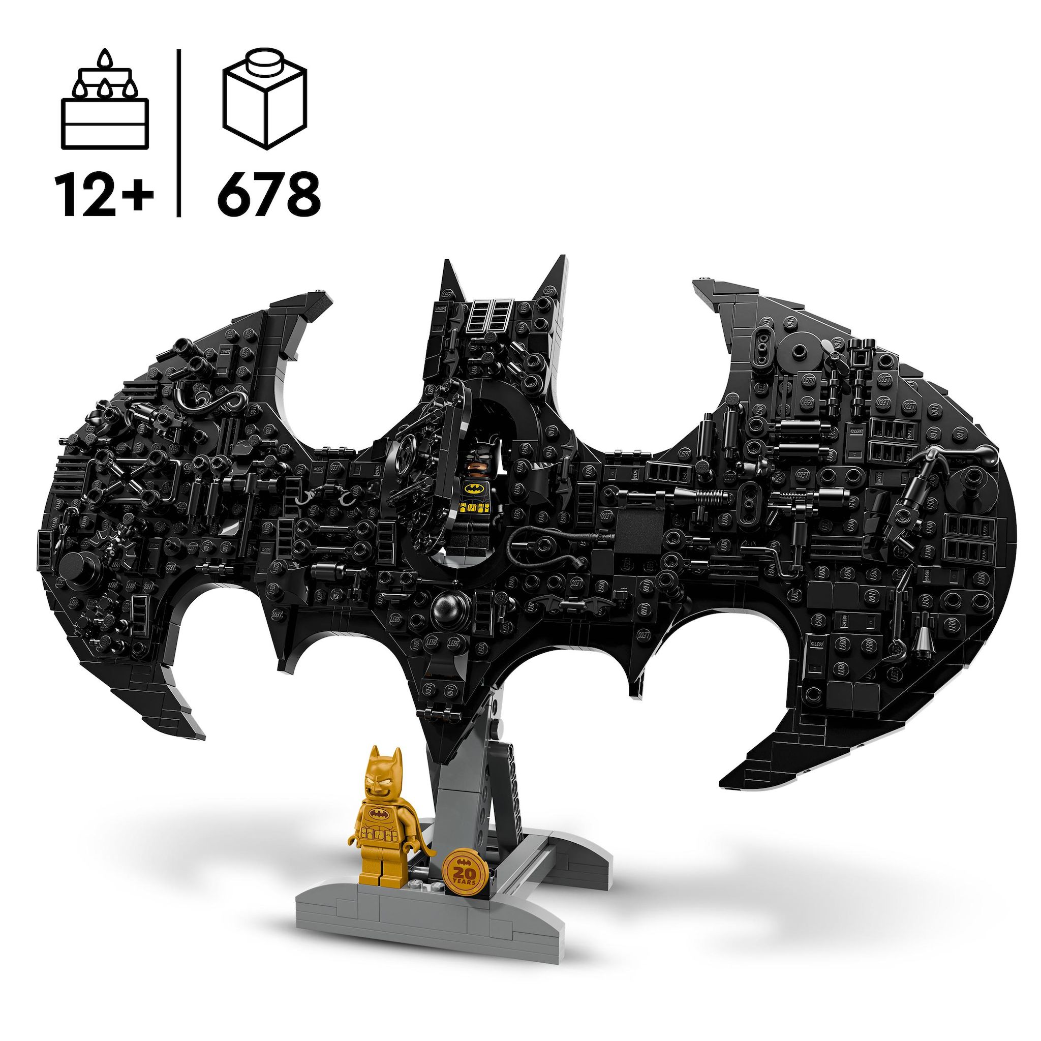 Voir la diapositive 3 : LEGO DC Comics 76330 - Logo de Batman